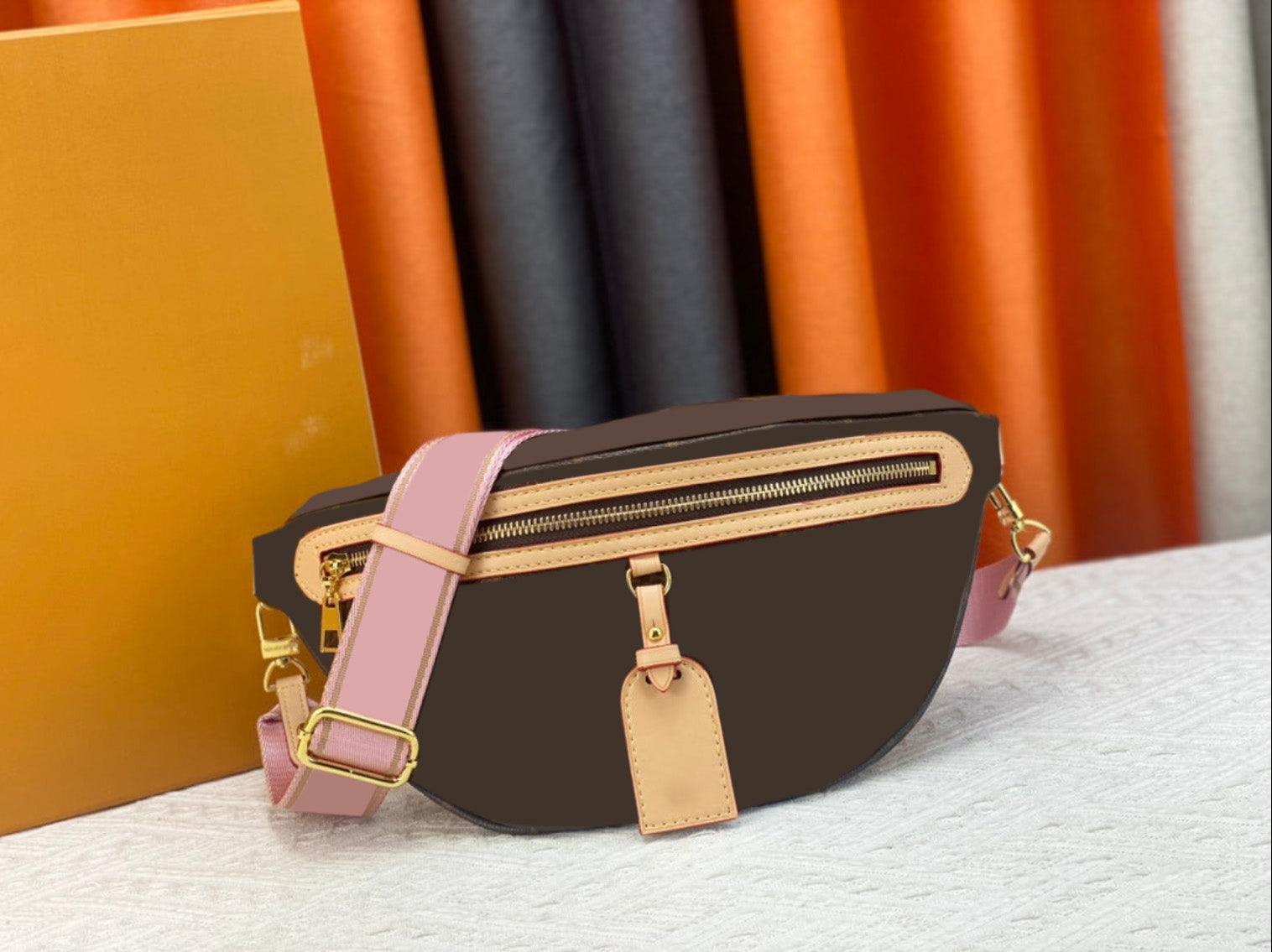 Premium Genuine Leather Waist Sling Bag - Crossbody Fanny Pack for Men & Women - Perfect for Travel, Hiking, Running, and Everyday Use