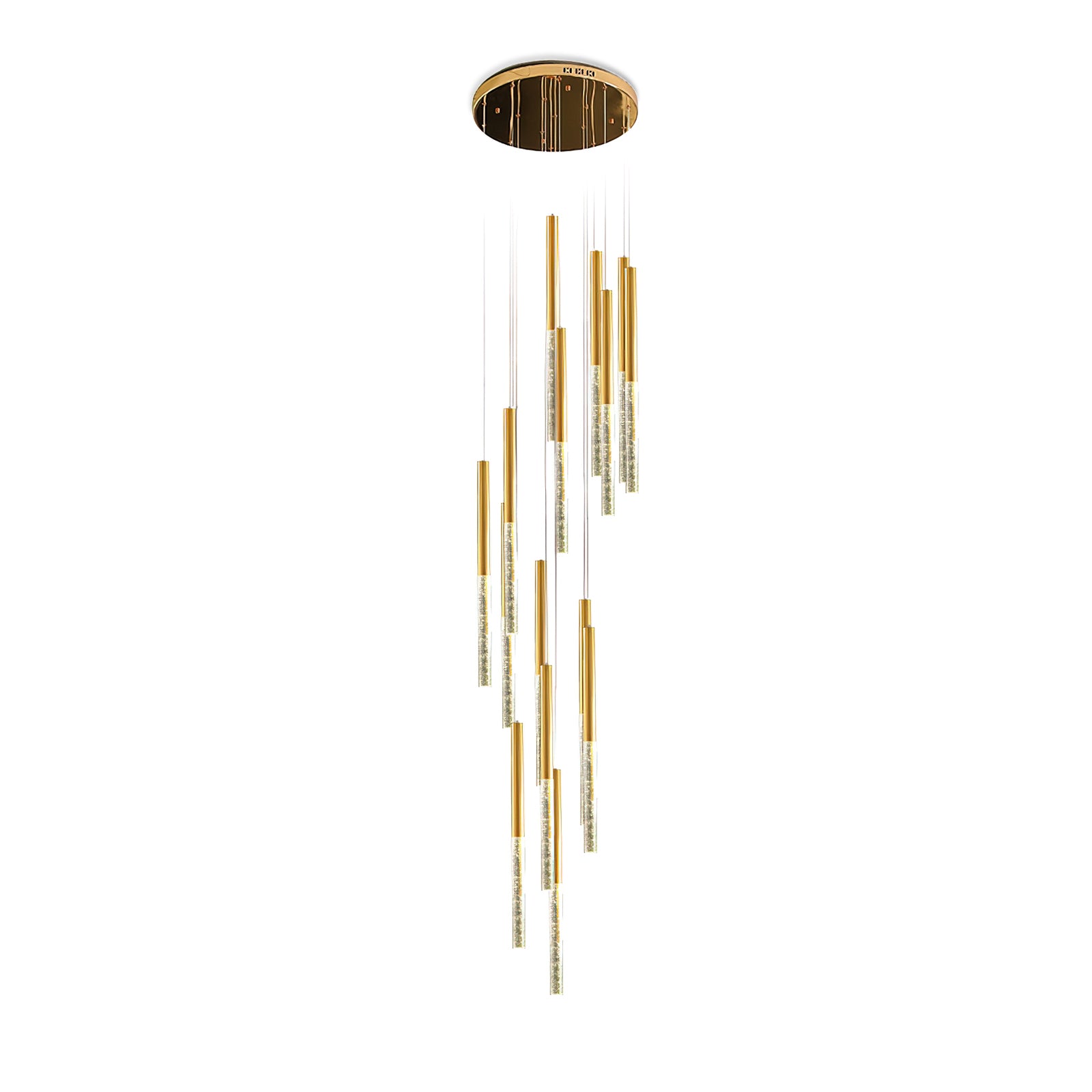 Modern Bubble Glass Pendant Light - Elegant Hanging Chandelier for Dining Room, Kitchen Island & Bedroom Decor - Dimmable LED Lighting Fixture