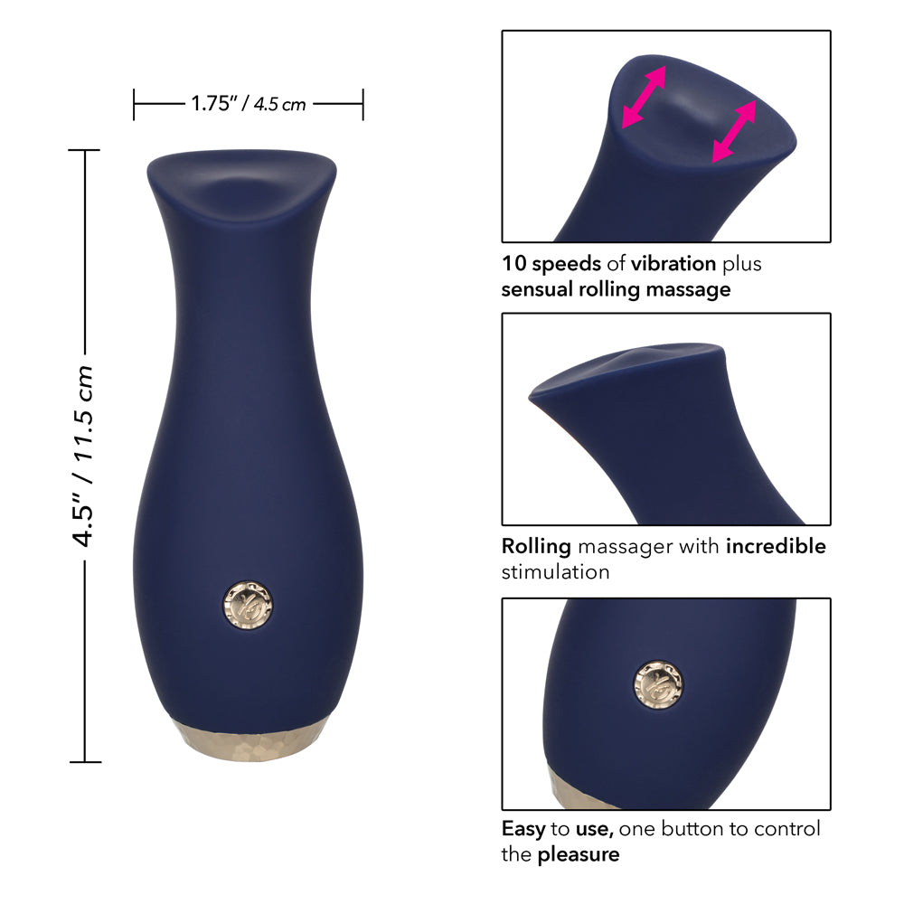 Premium Tulip Rolling Bead Vibrating Massager for Neck & Back Pain Relief - Portable Muscle Relaxation Device for Home, Office & Travel Use