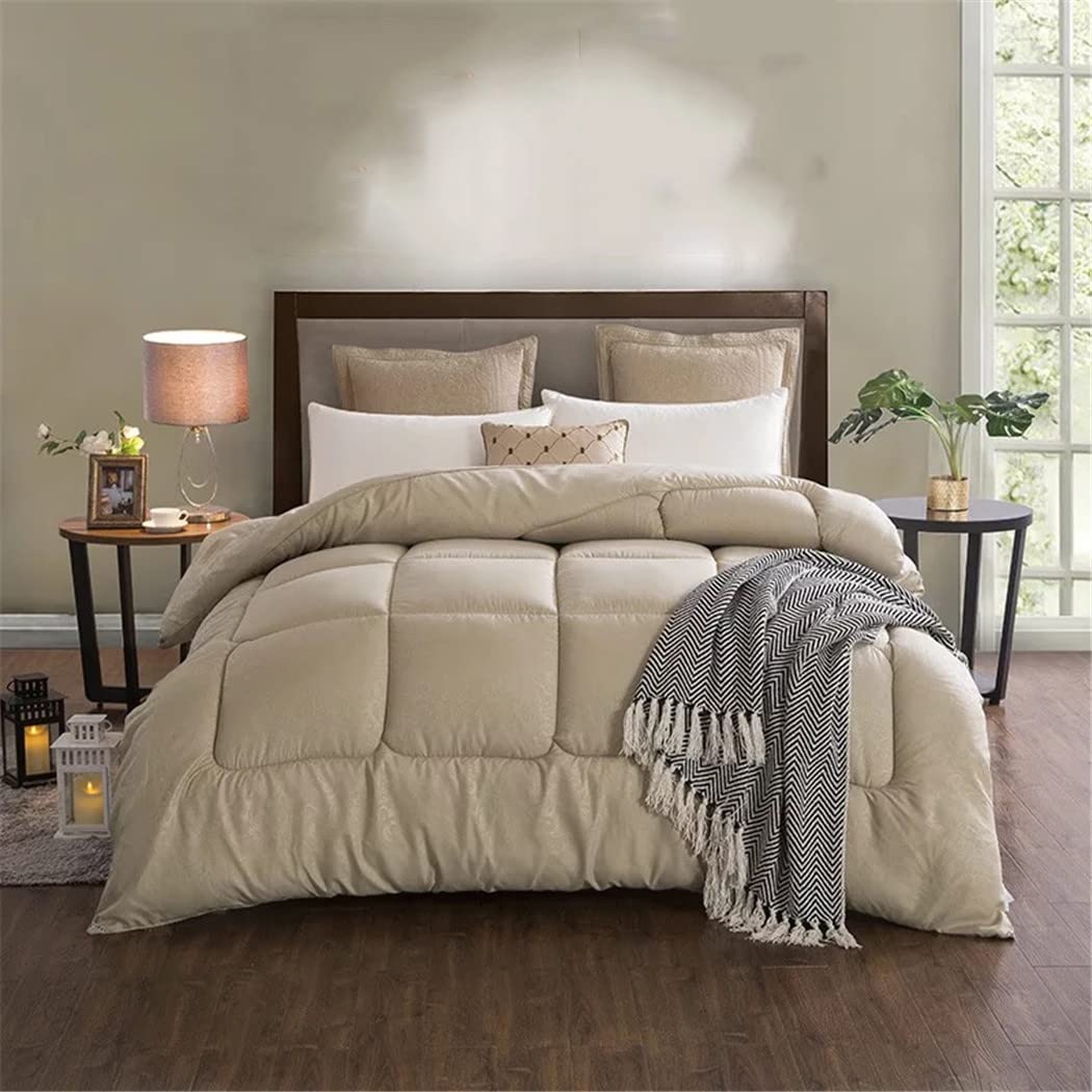 Premium Goose Down Comforter - All Season King/Queen/Full/Twin Size - Ultra Soft & Breathable for Winter & Summer Use - Perfect for Bedroom, Guest Room, or Hotel