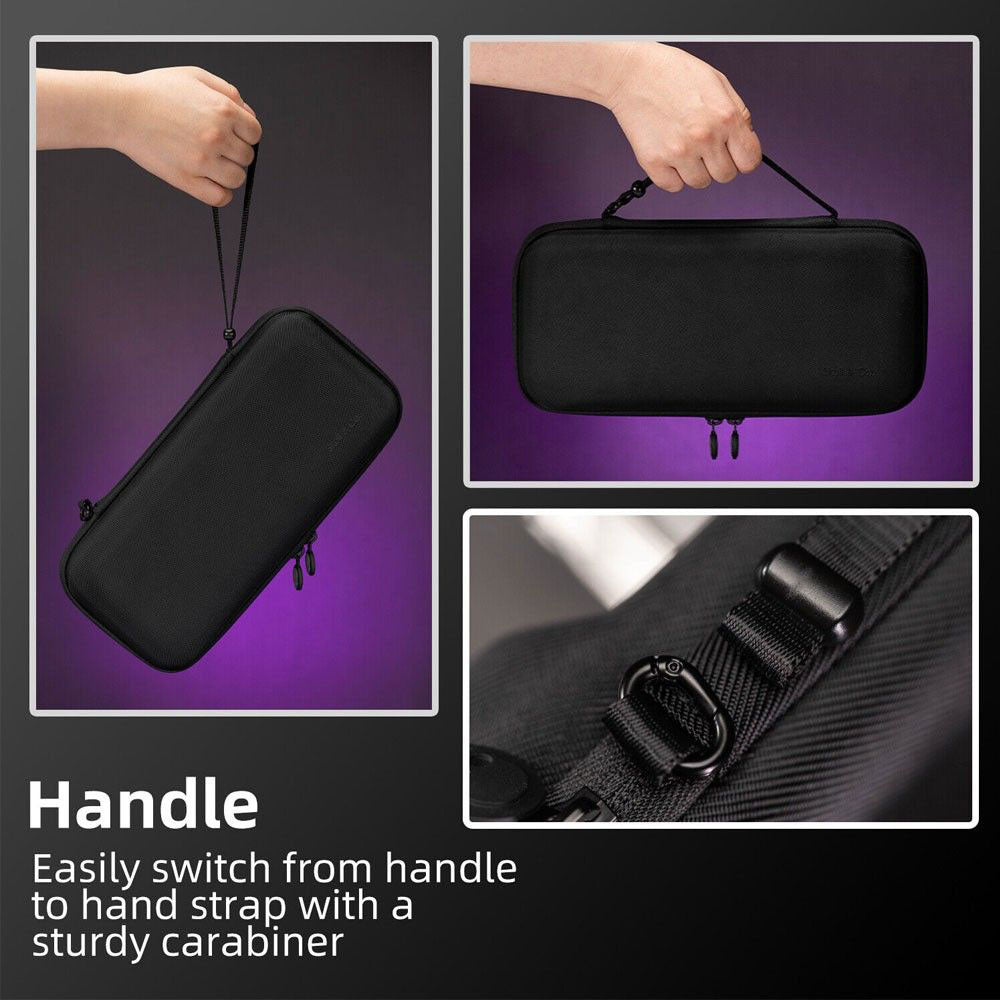 Skull & Co. Slim Carrying Case for Steam Deck - Black Protective Cover | Portable Travel Storage for Steam Deck Console | Perfect for Gaming On-The-Go & Travel Accessories