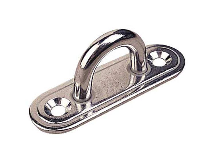 Sea Lect Oblong Eye Plate - Premium Stainless Steel Eyelet Plates for Leather Crafting, DIY Projects & Repair - Perfect for Belts, Bags, Shoes & Accessories