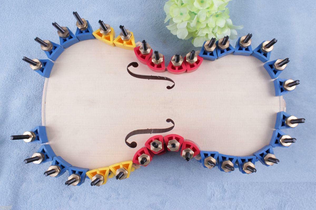 **4/4 Full Size Violin Clamps Set - Professional Luthier Tools for Violin Making & Repair - Perfect for Crafting, DIY Projects & Instrument Maintenance**
