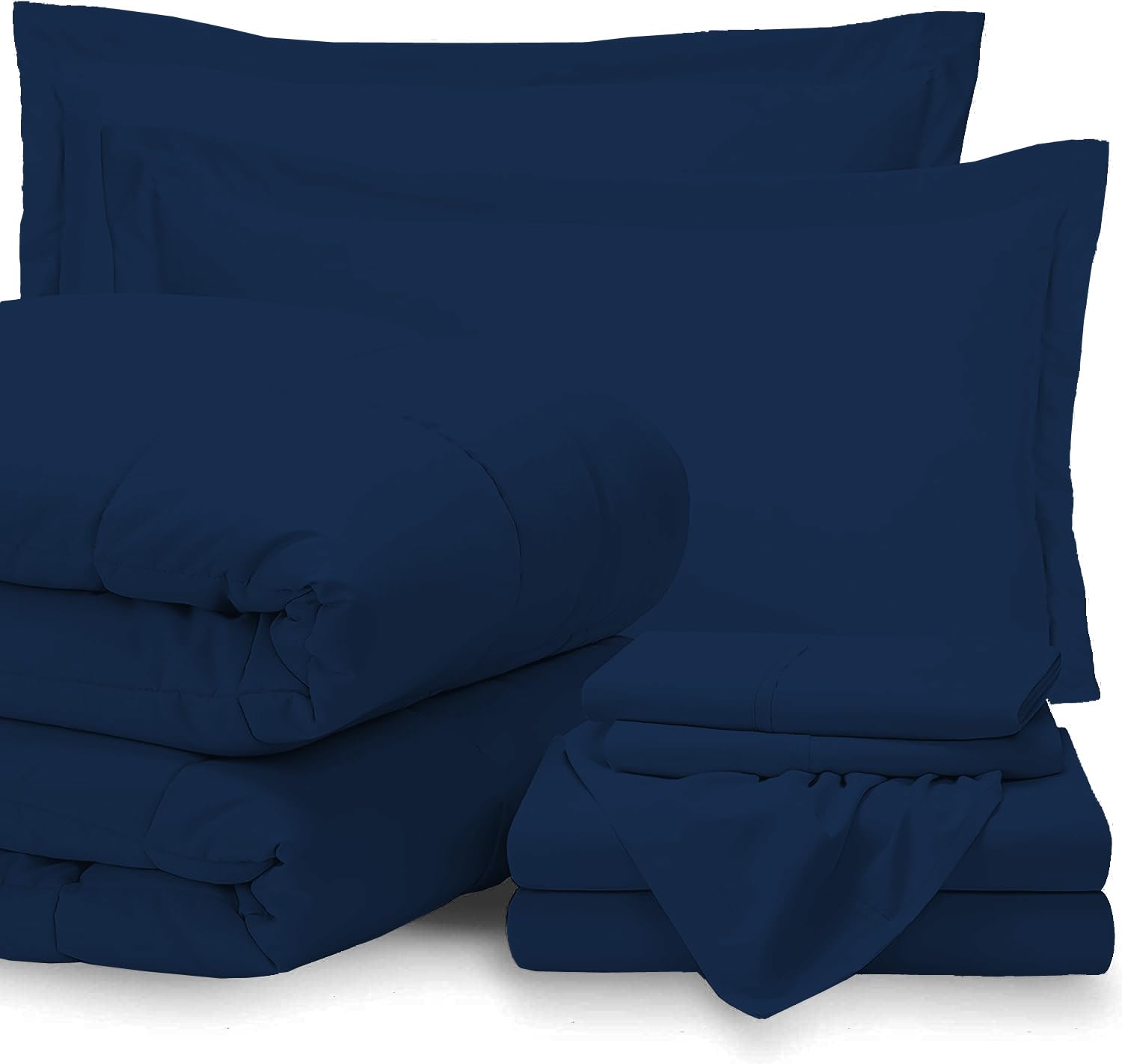 Premium 7-Piece Egyptian Cotton Comforter Set - 100% Cotton, 800 Thread Count, Super Soft & Breathable - 18
