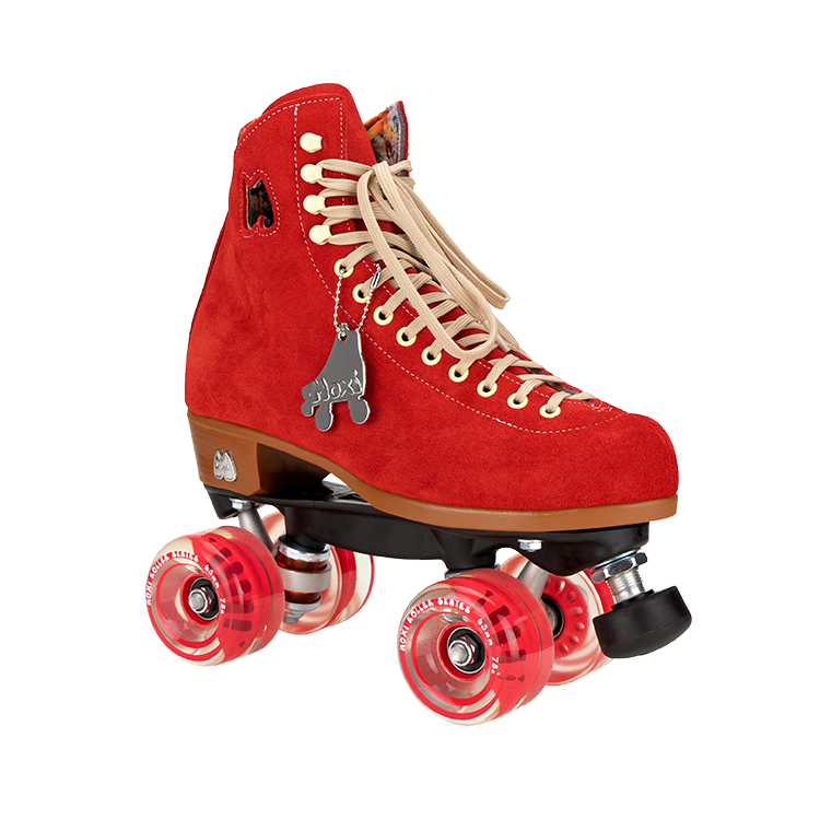 Moxi Lolly Roller Skates - Poppy Red Color | Premium Quad Skates for Women & Girls | Perfect for Outdoor Skating, Rink, Park & Fitness