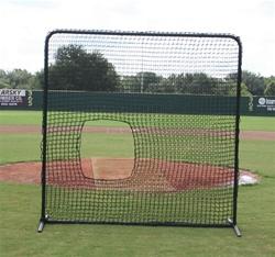 Varsity Softball Pitcher's Training Screen - Portable Pitching Net for Baseball & Softball Practice - Durable Backstop for Pitching Drills, Batting Practice & Fielding Training