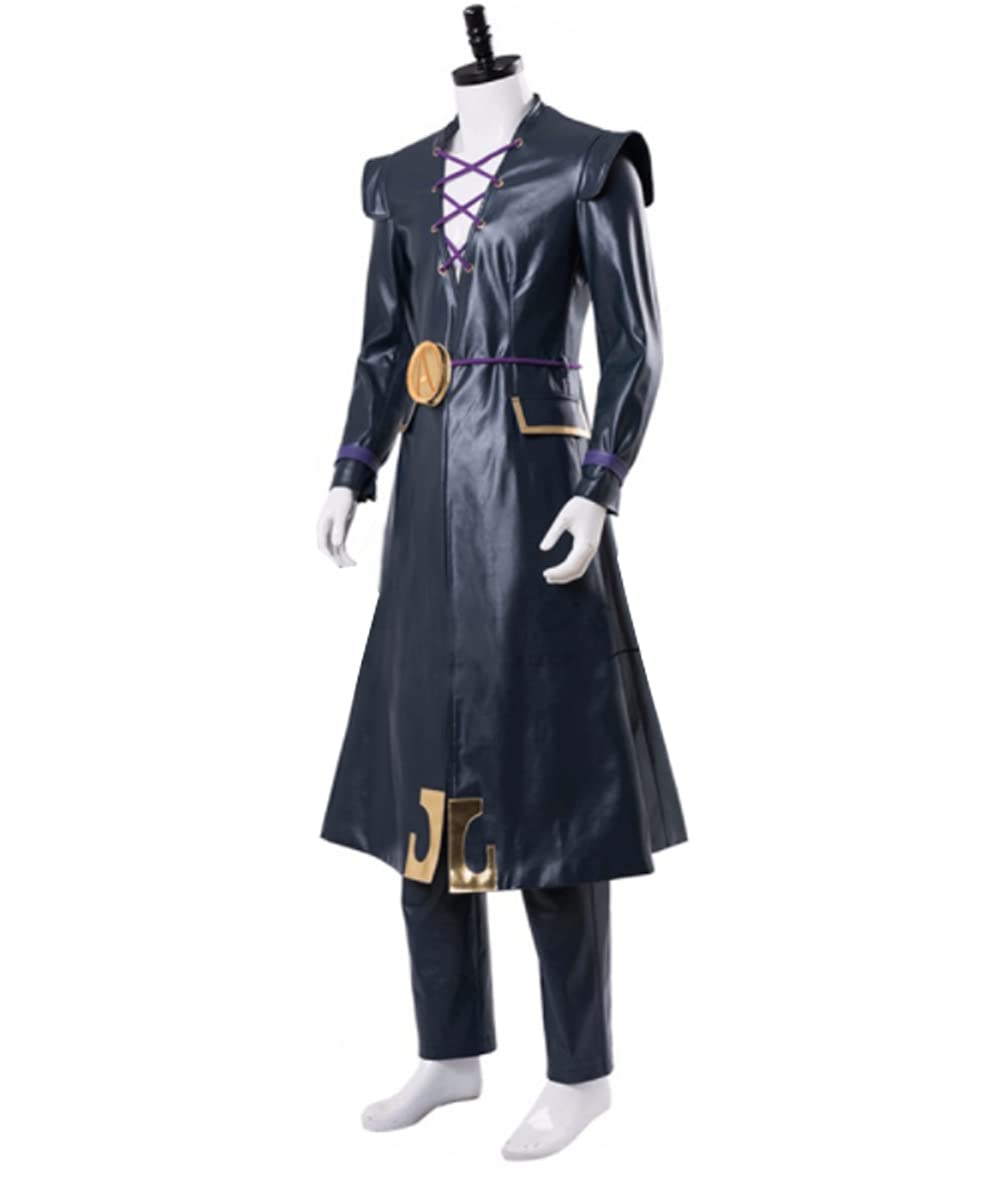 Anime Men's Cosplay Cloak - Leather Costume for Halloween Party & Uniform Suit | Perfect for Cosplay Events, Halloween Parties & Anime Conventions