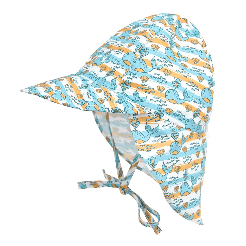 Baby Boys & Girls Sun Hat with UPF 50+ Sun Protection - Adjustable Toddler Summer Beach Hat with Wide Brim for Outdoor Play, Pool, and Park Adventures