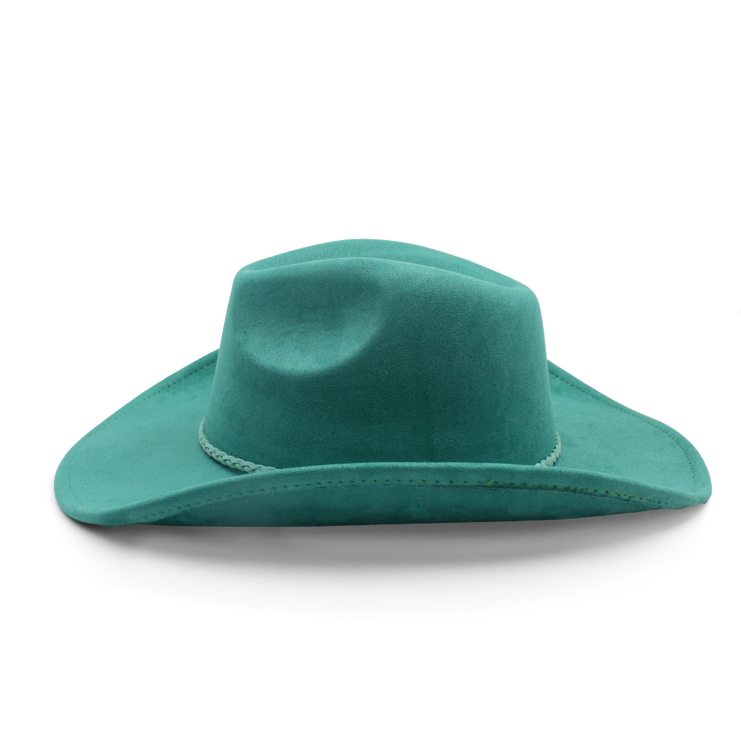 Stylish Western Cowboy Hat for Women & Men - Classic Wide Brim Suede Fedora Hat with Adjustable Buckle Belt | Perfect for Rodeo, Country Music Festivals & Outdoor Adventures