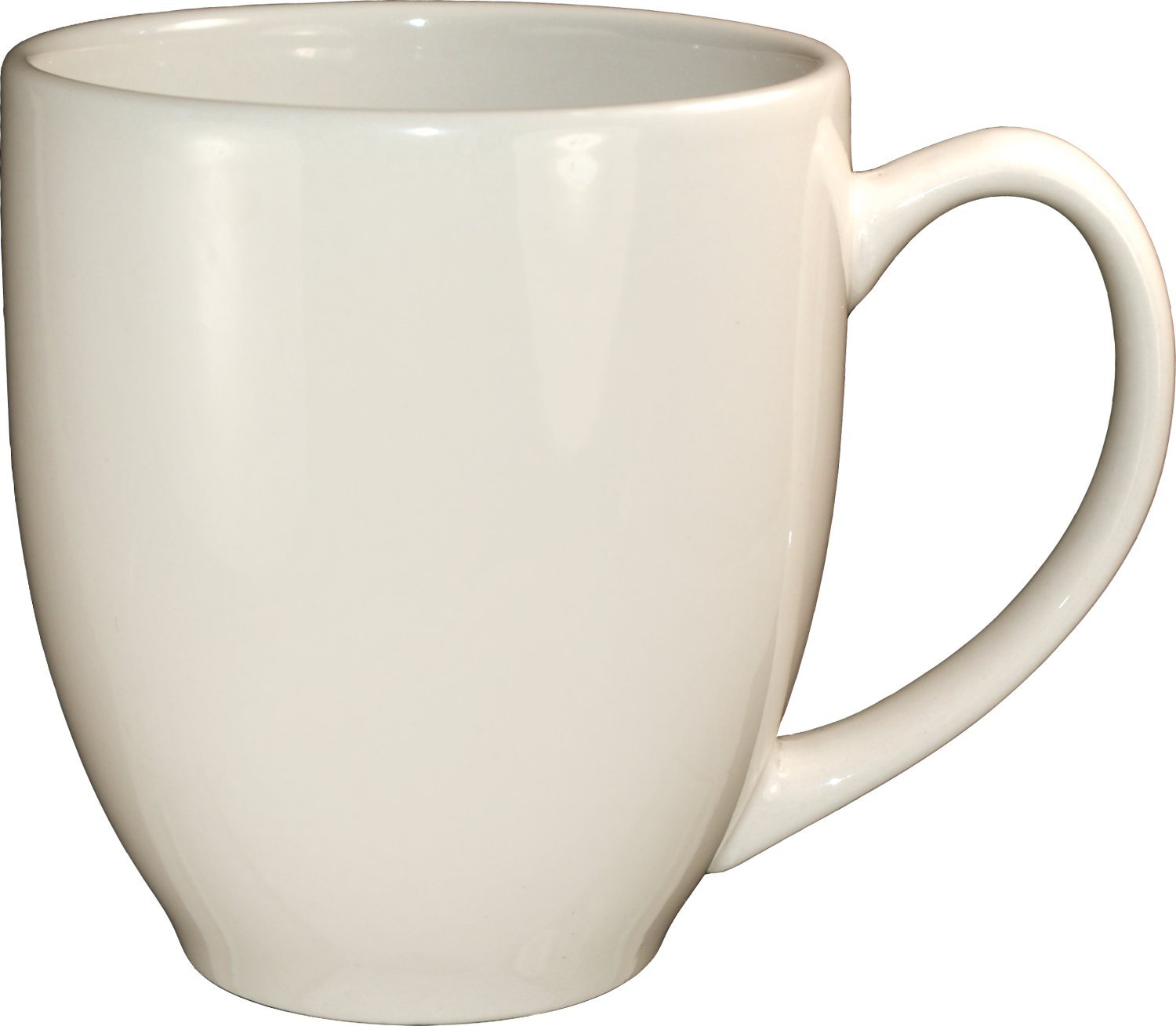ITI 36-Piece Bistro Coffee Cup Set - 15-Oz Porcelain Mugs in Classic White - Perfect for Restaurants, Cafes, and Home Breakfast Use