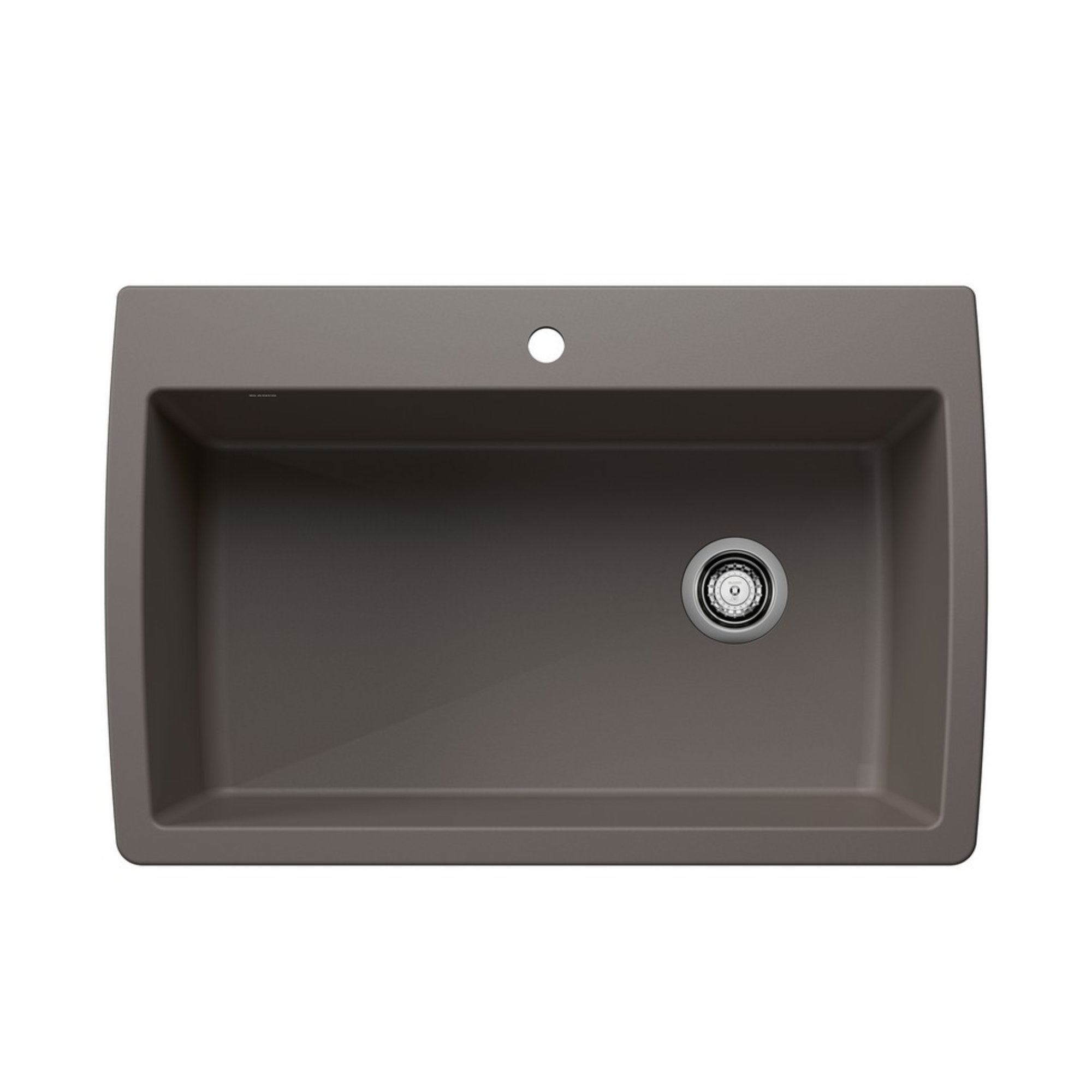 Blanco Diamond Super Single Dual Mount SILGRANIT Kitchen Sink - Premium Undermount or Drop-In Stainless Steel Sink for Modern Kitchens | Perfect for Food Prep, Dishwashing & Entertaining