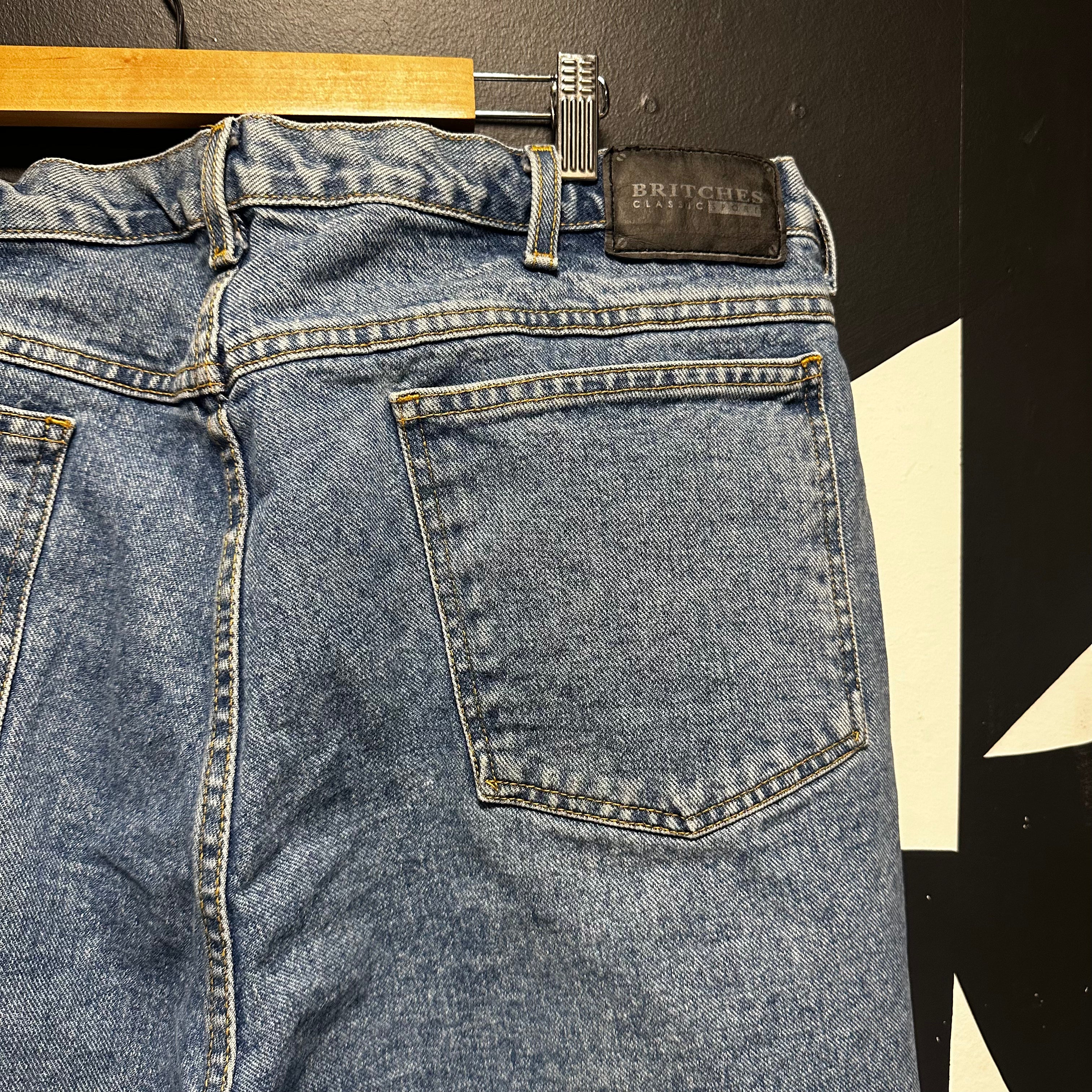 Straight Leg Jeans for Women - High Waist Denim Pants with Stretch, Classic Blue Jeans (Size 42) - Perfect for Casual Wear, Office Outfits and Everyday Comfort