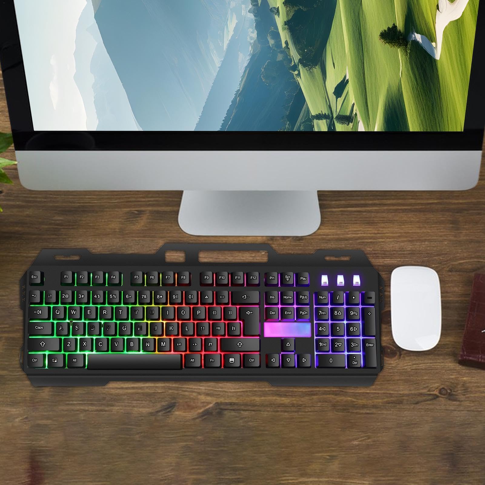 Sulxyi RGB Mechanical Gaming Keyboard with Vibrant Backlighting - High-Performance Switches for PC, Mac, Laptop | Perfect for Gaming, Typing & Office Work