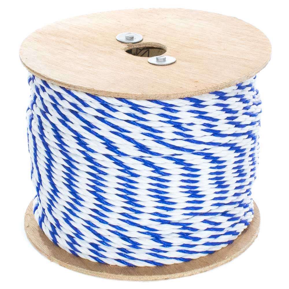 GOLBERG G Twisted Polypropylene Pool Rope - Blue & White 3-Strand Lightweight Utility Cord for Swimming Pools, Boating, and Camping