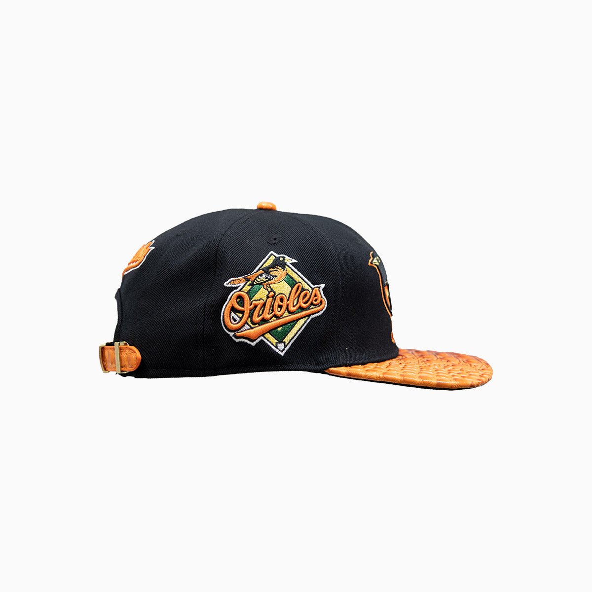 Baltimore Orioles MLB Baseball Cap with Genuine Leather Visor - Official Team Logo Hat for Men & Women - Perfect for Games, Tailgating & Fan Collections