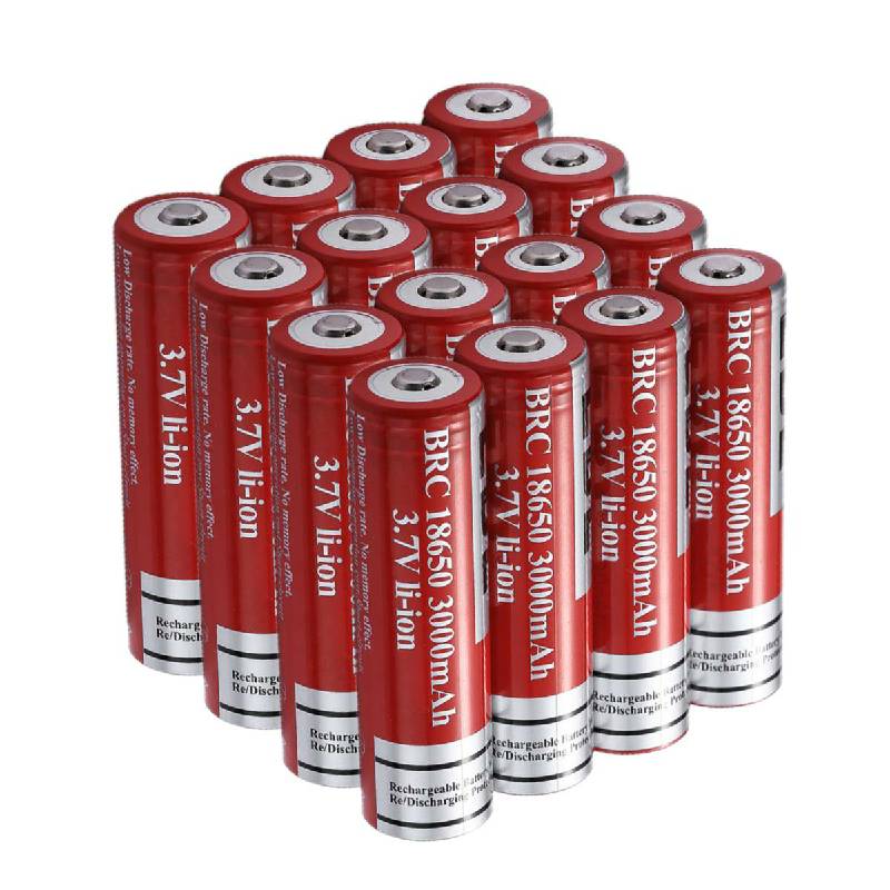 EBL BRC 18650 3000mAh Rechargeable Lithium Battery with Button Top & Protection Circuit - Perfect for Flashlights, Vape Mods, and Power Tools