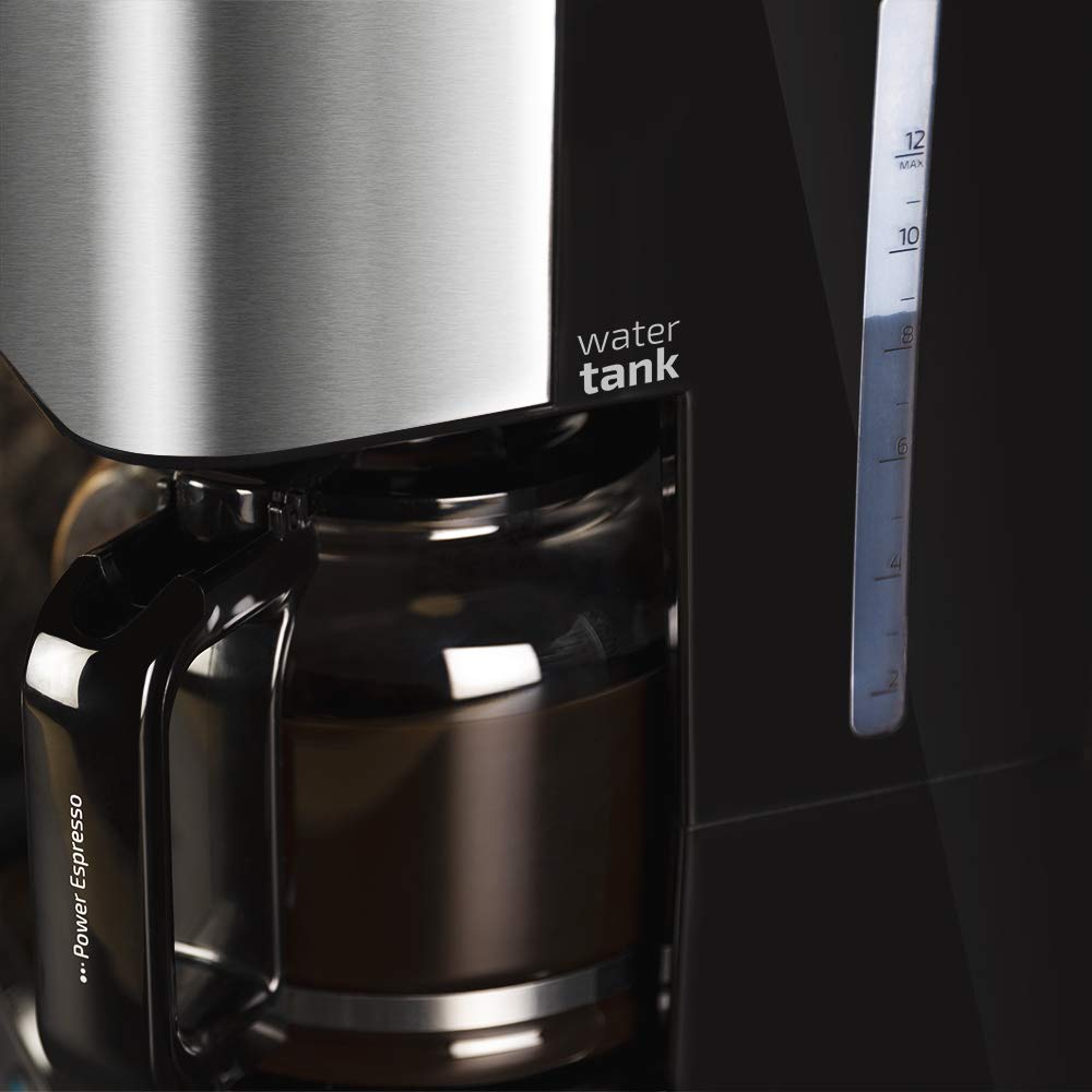 Cecotec Drip Coffee Maker 66 Heat - 950W with ExtemeAroma Technology, Reheat & Keep Warm Function, 1.5L Heat-Resistant Carafe, Auto Shut-Off, Stainless Steel Finish - Perfect for Home, Office, and Restaurant Use