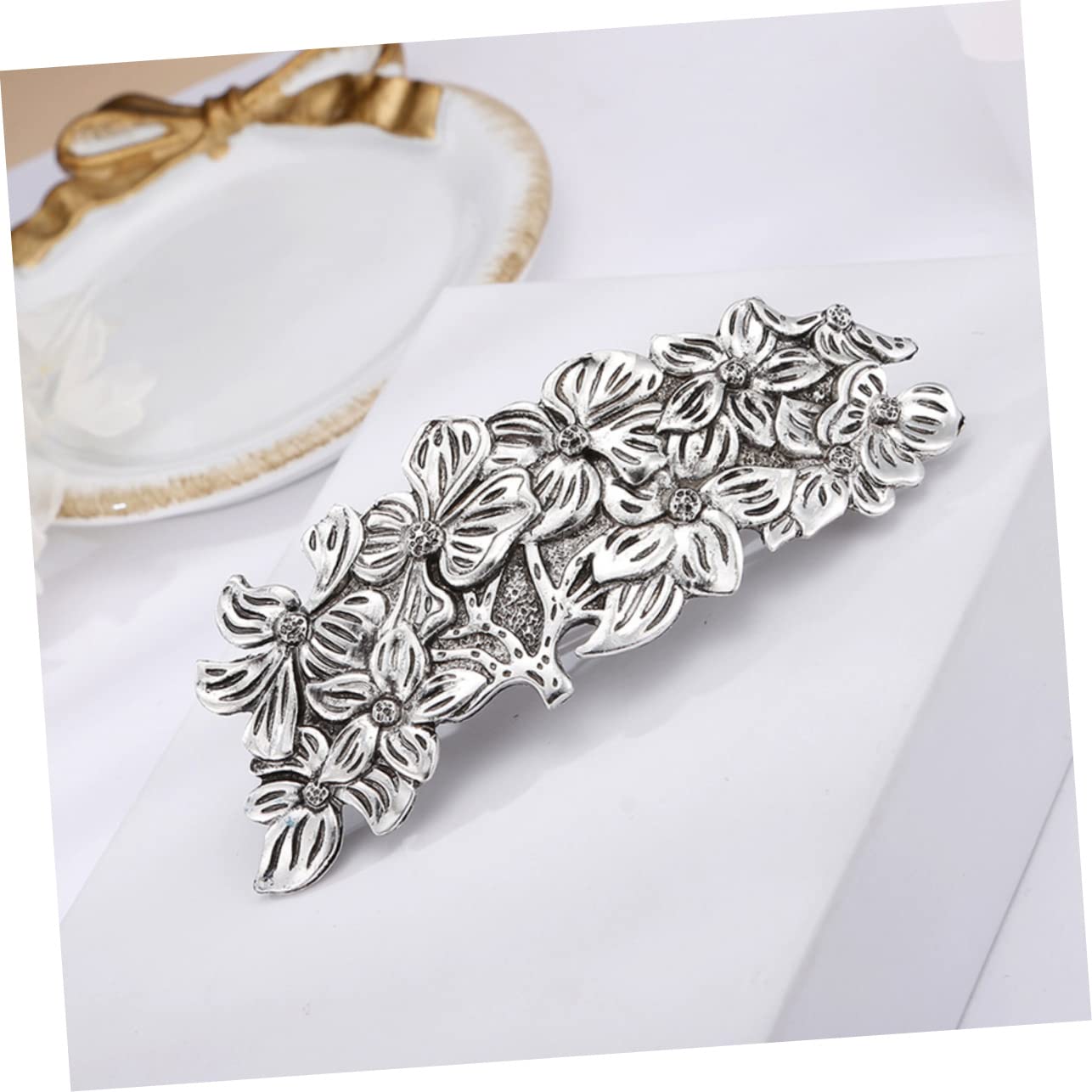 FRCOLOR 3 Sets Luxury Floral Hair Clips for Women & Girls - Elegant Metal Hair Barrettes for Wedding, Party, Prom & Special Occasions - Perfect Bridal Hair Accessories (6 PCS)