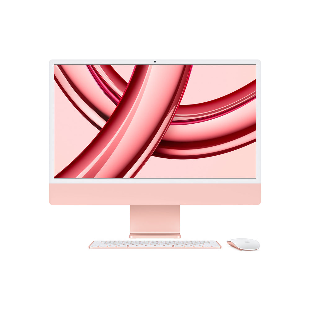 24-inch iMac with Retina 4.5K Display - Apple M3 Chip (8-Core CPU & 10-Core GPU) 256GB SSD in Pink - Perfect for Home Office, Graphic Design & Creative Work