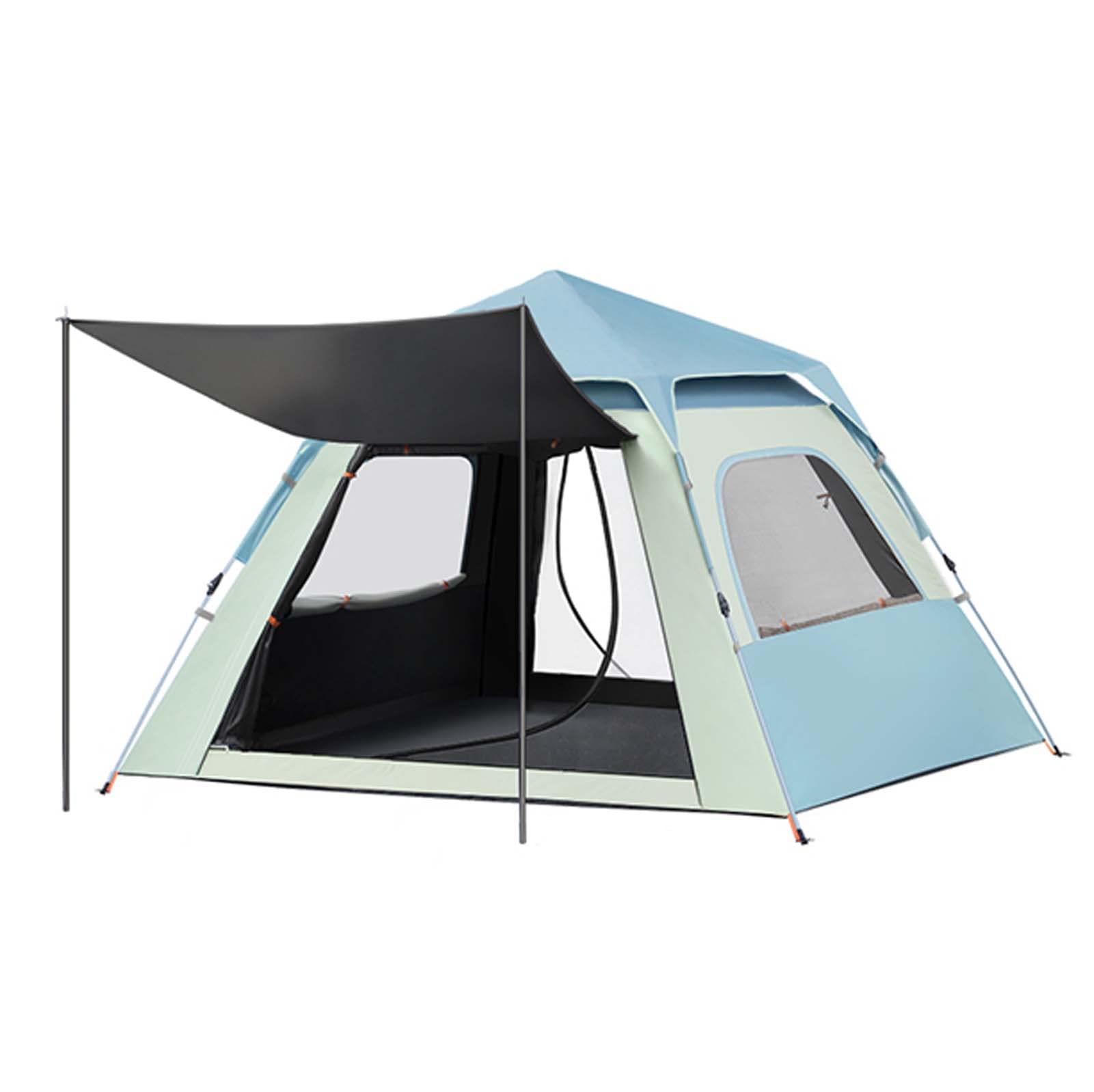 3-5 Person Pop Up Camping Tent - Large Waterproof & Windproof Family Tent for Adults - Lightweight Backpacking Tent with Sun Protection - Perfect for Hiking, Trekking & Outdoor Adventures
