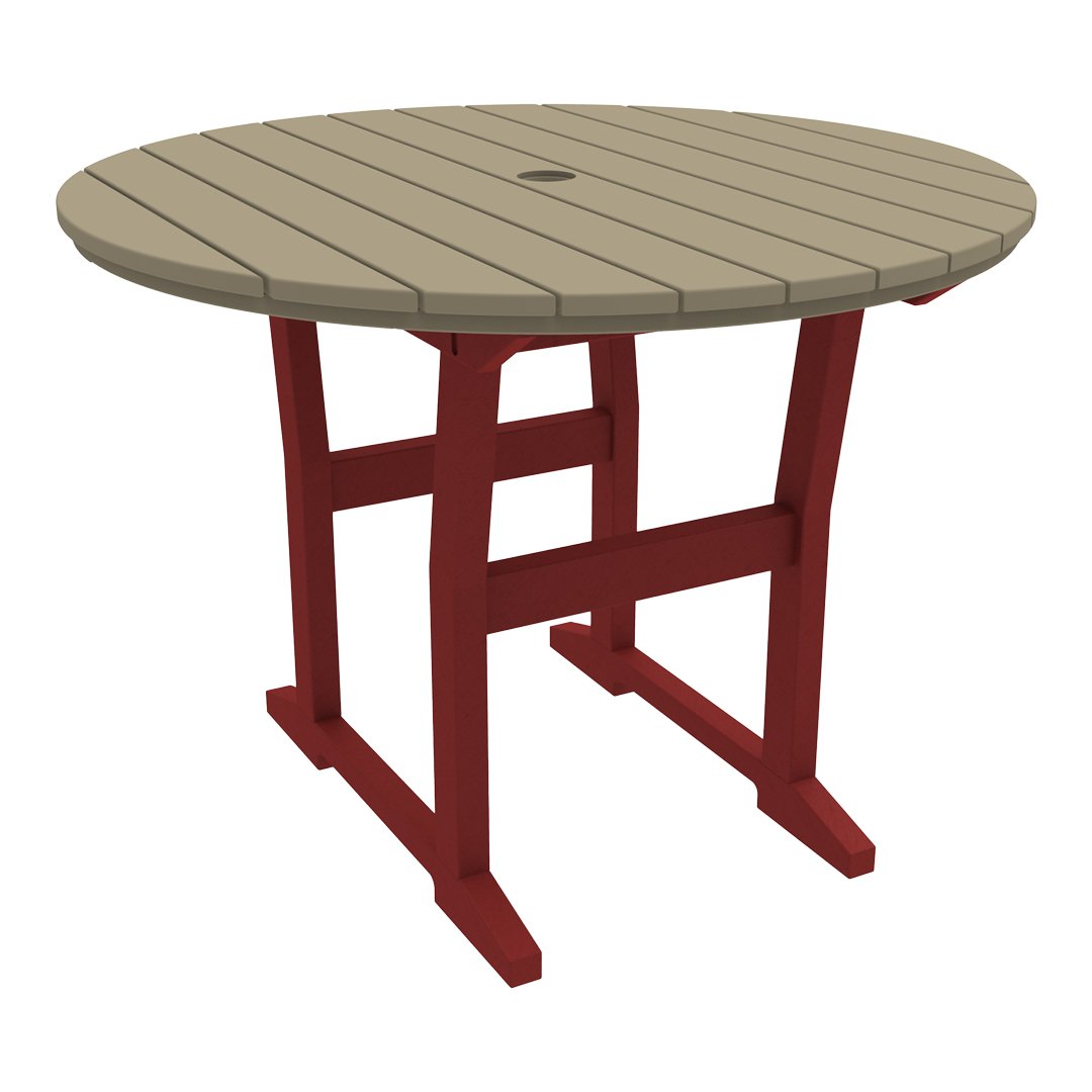 Coastline Cafe Round Dining Table - 36 Inch Modern Kitchen Table for Small Spaces, Breakfast Nook & Apartment - Perfect for Coffee Shops, Restaurants & Home Decor