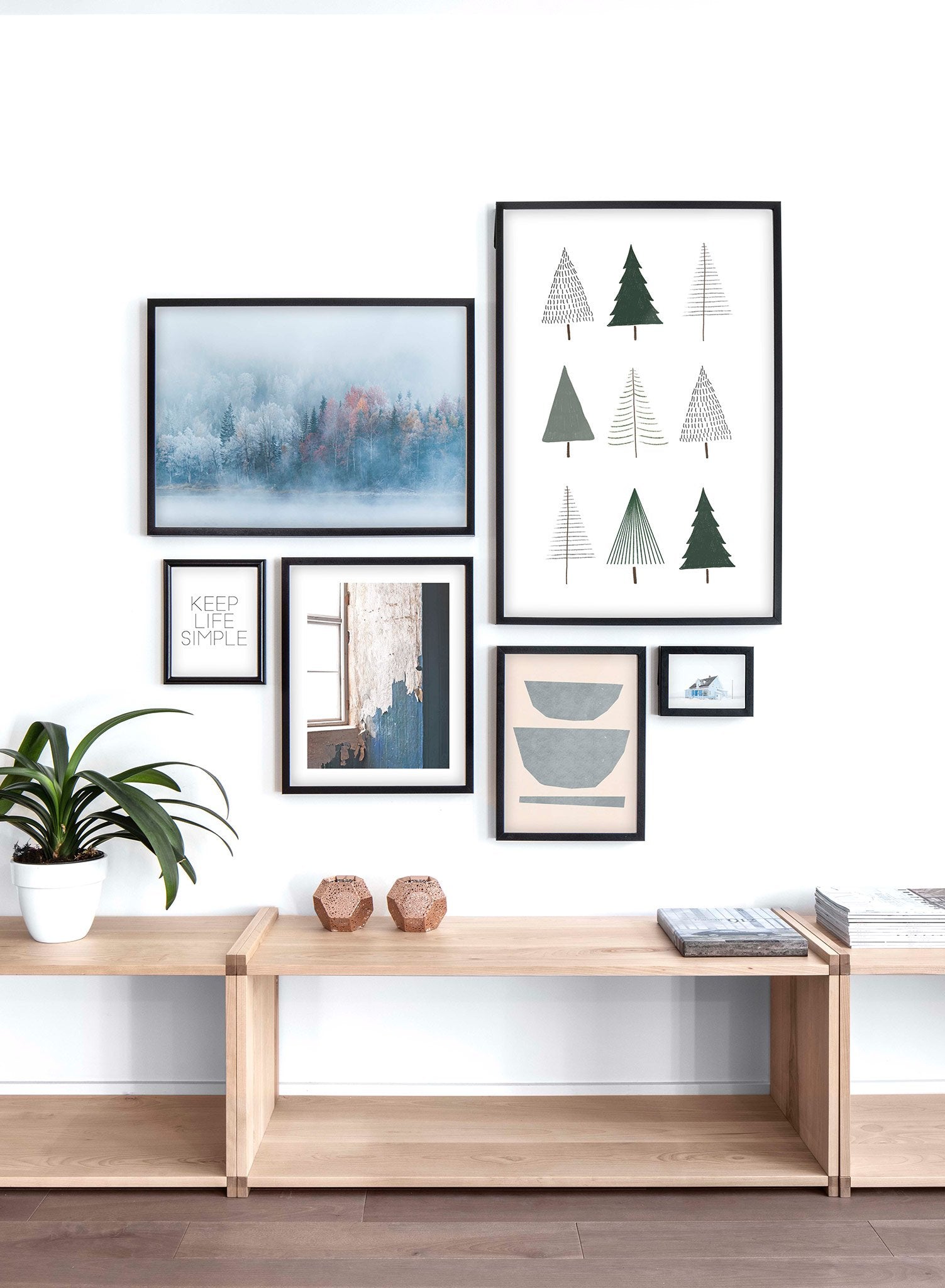 Misty Mountains Wall Art Poster - Stunning Landscape Print for Home, Office & Living Room Decor - Perfect Gift for Nature Lovers & Travel Enthusiasts