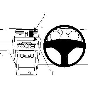 ClicOn No Holes Center Dash Mount for Suzuki SX4 (2011-2015) - Universal Phone Holder for Car, Perfect for GPS Navigation & Hands-Free Calling