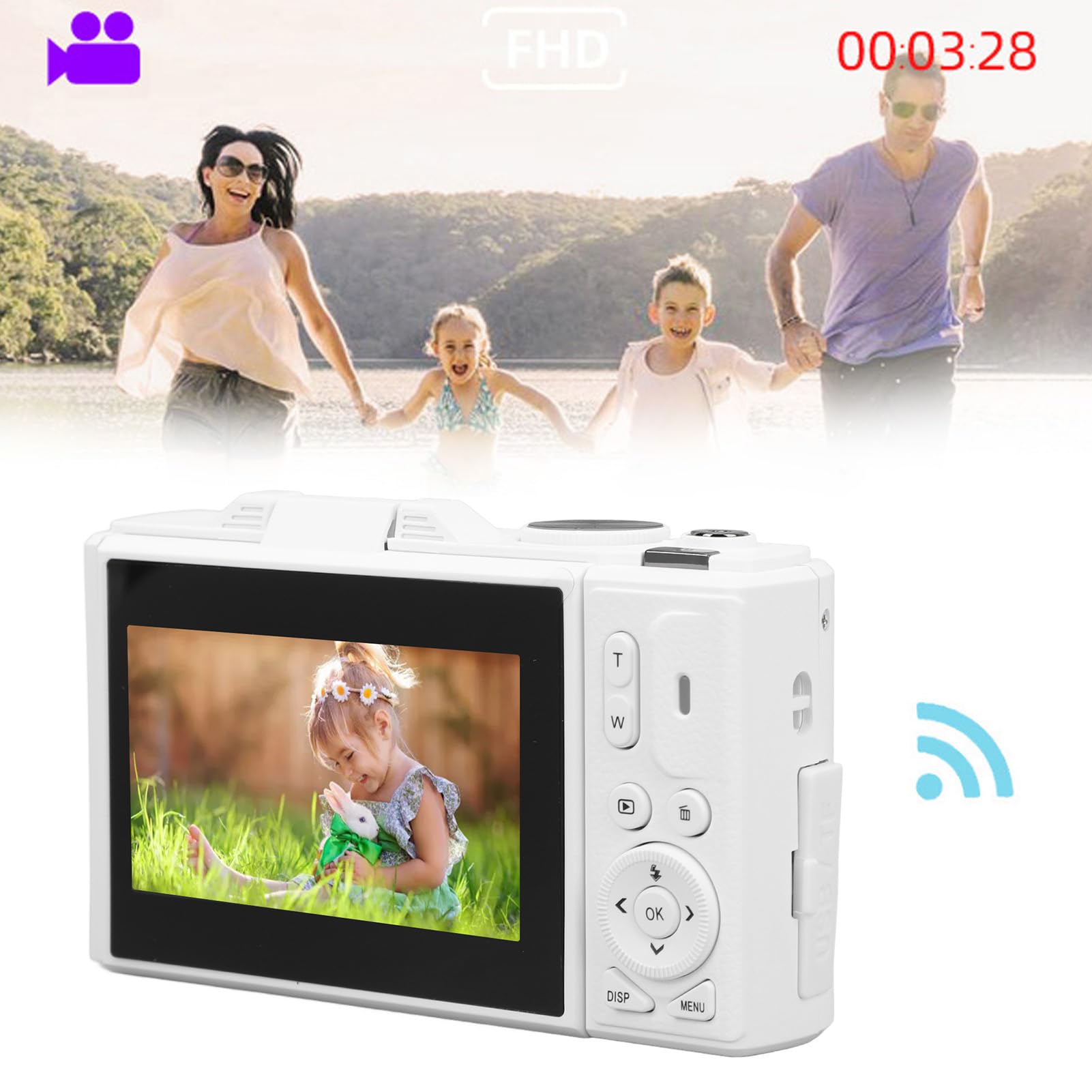 4K Digital Camera for Photography & Vlogging - 64MP Autofocus Camera with 3
