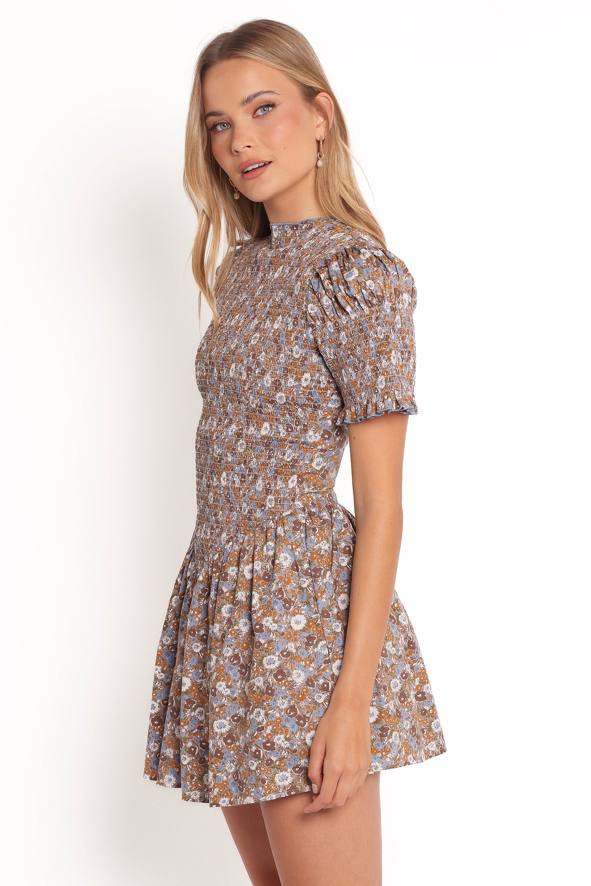 Celine Floral Mini Dress - Elegant Summer Dress for Women, Perfect for Parties, Weddings & Date Nights