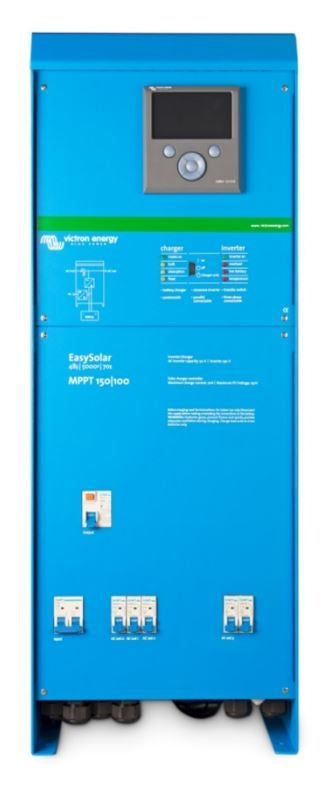Victron Energy EasySolar 48V 5000W 70A MPPT Solar Charge Controller with Color Control GX - Complete Off-Grid Solar Power System for RV, Boat & Home Backup