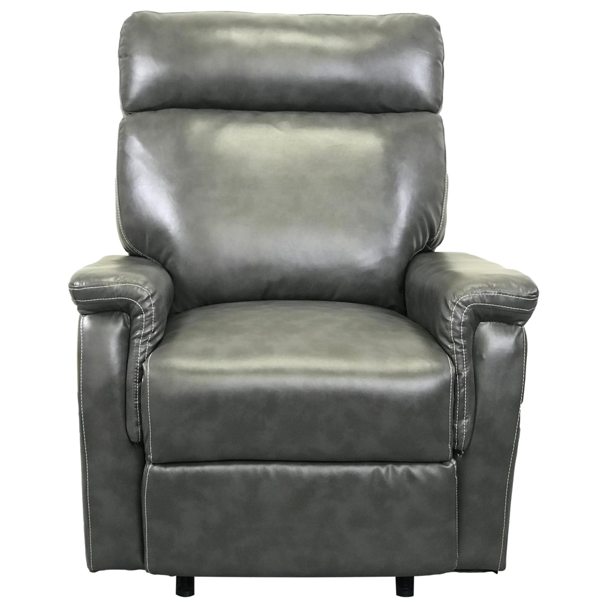 Premium 910 Gaming Recliner Chair - Ergonomic Grey Leather Gaming Chair for PC & Console Gamers - Perfect for Esports, Streaming & Home Theater Relaxation