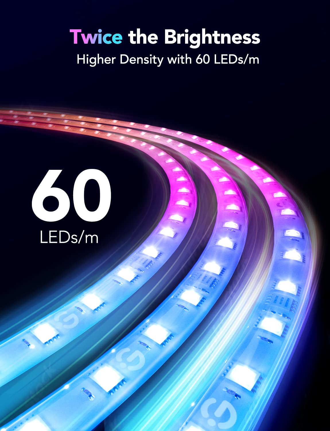 Govee RGBIC LED Strip Lights M1 with Matter, 16.4ft Smart WiFi Lights for Home Decor - Works with Apple Home, Alexa & Google Assistant - Perfect for TV Backlight, Gaming Setup, Bedroom & Cabinet Lighting