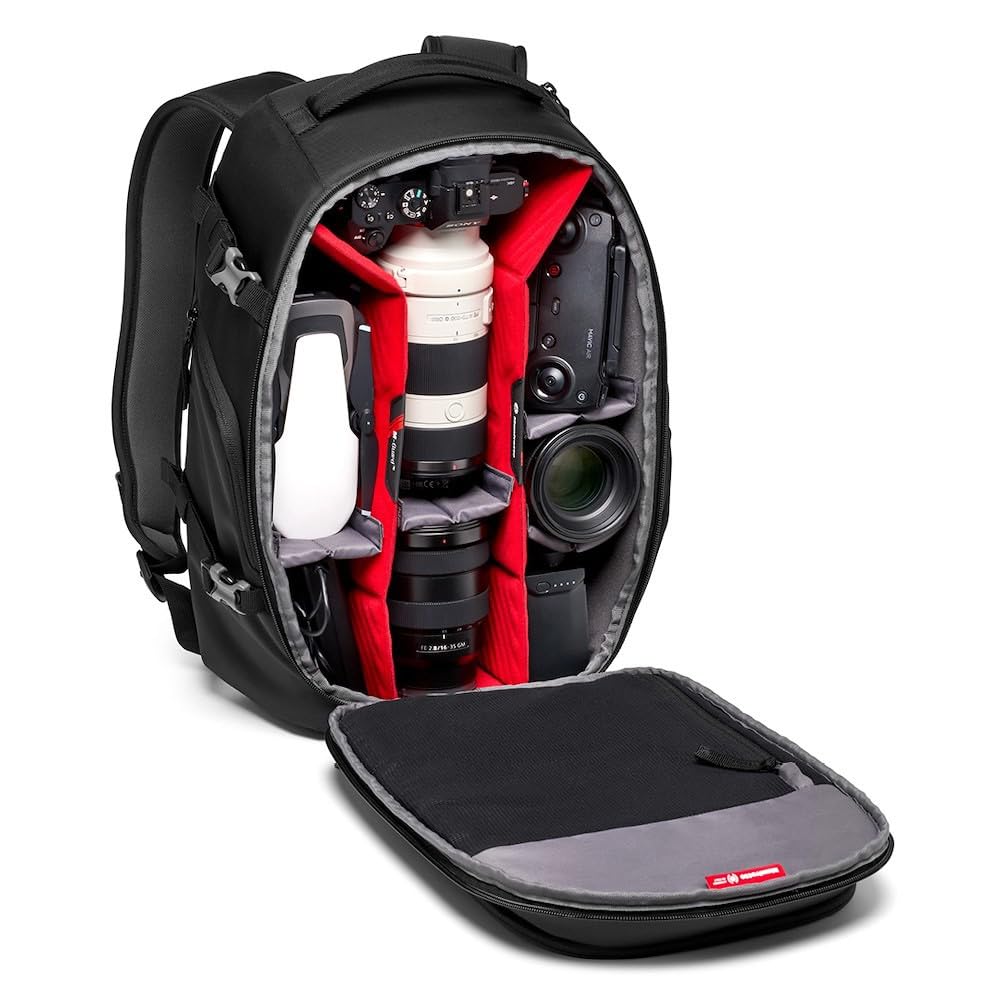 Manfrotto Advanced Gear III Camera Backpack - DSLR/Mirrorless Camera Bag with Laptop Compartment, Adjustable Padded Dividers & Tripod Mount | Perfect for Travel Photography, Outdoor Shoots & Professional Photographers