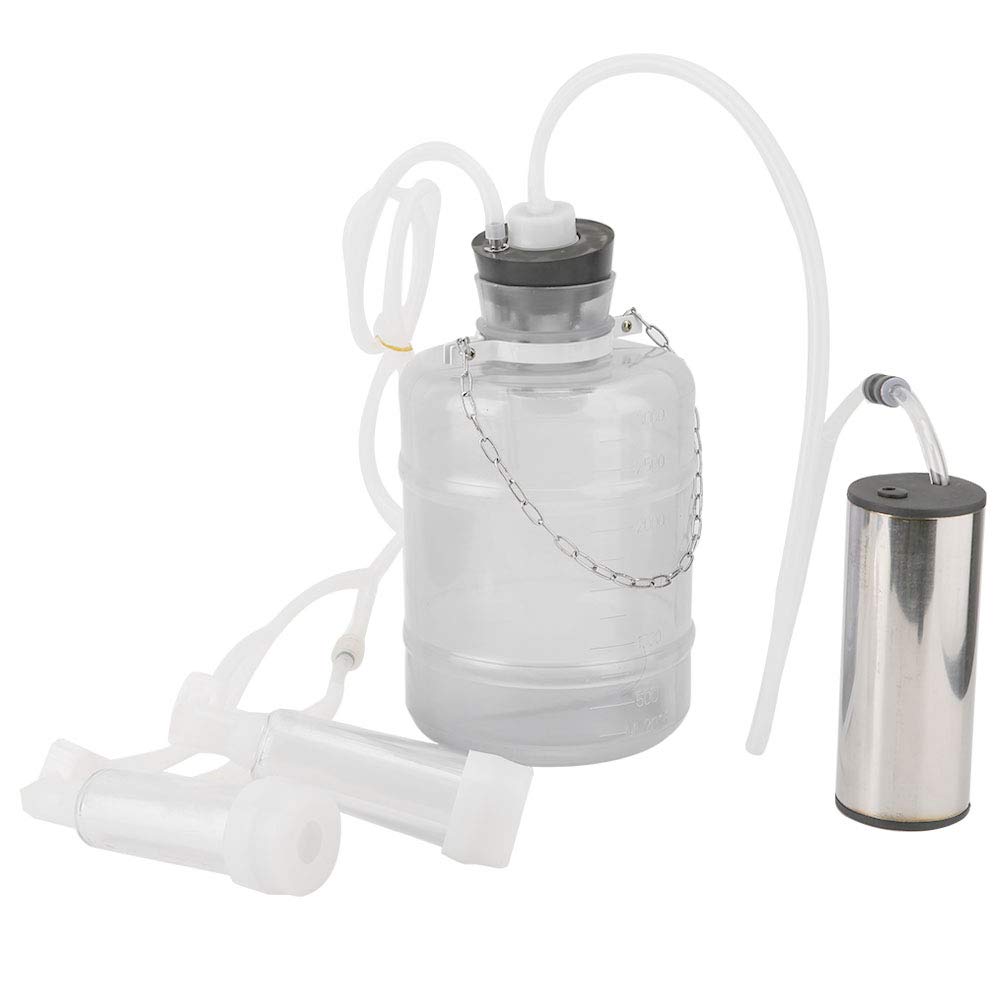 EVTSCAN 3L Electric Milking Machine for Goats & Cows - Portable Vacuum Pulse Pump Milker Kit with 100-240V (US Plug) - Perfect for Small Farms, Homesteading & Dairy Production