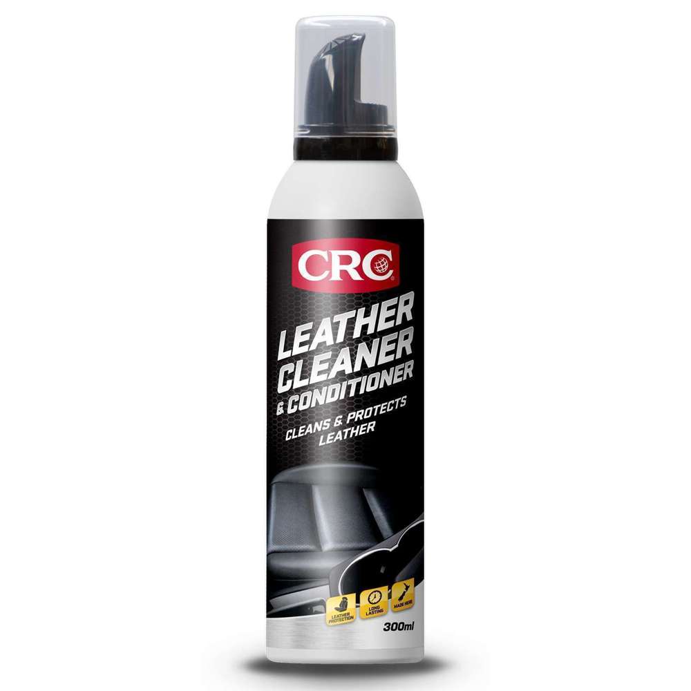C.R.C Leather Cleaner & Conditioner 300ml - Premium Leather Care for Sofas, Car Seats & Bags | Restores & Protects Genuine Leather | Ideal for Home & Auto Use