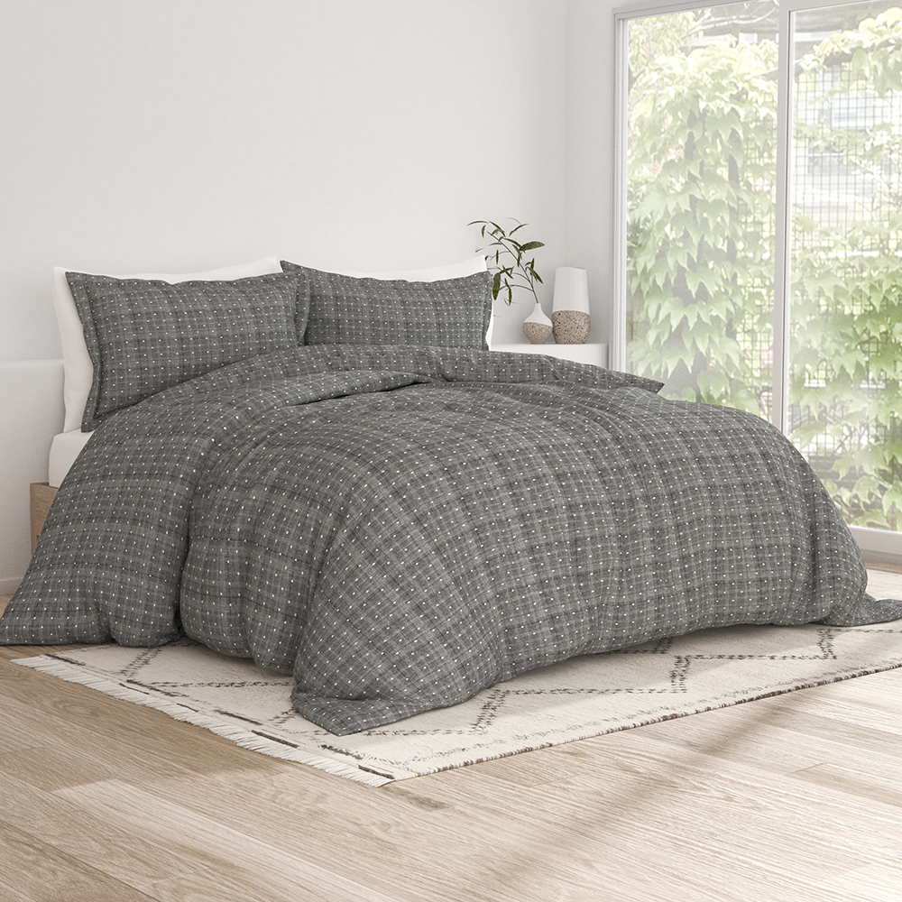 Polkadot Pattern 3 Piece Duvet Cover Set - Soft & Breathable Bedding for Kids & Adults - Perfect for Nursery, Guest Room & Dorm Decor