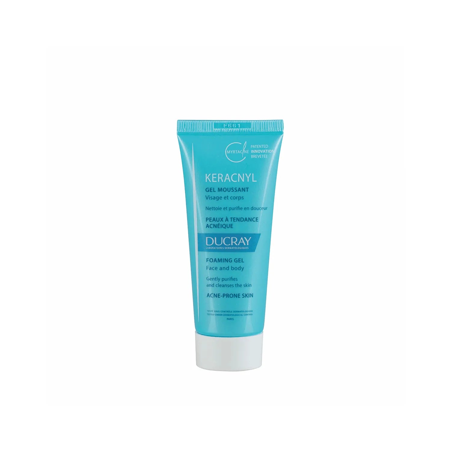 Ducray Keracnyl Foaming Gel 200ml - Gentle Cleansing Face Wash for Acne-Prone Skin | Daily Skincare Routine for Oily & Sensitive Skin