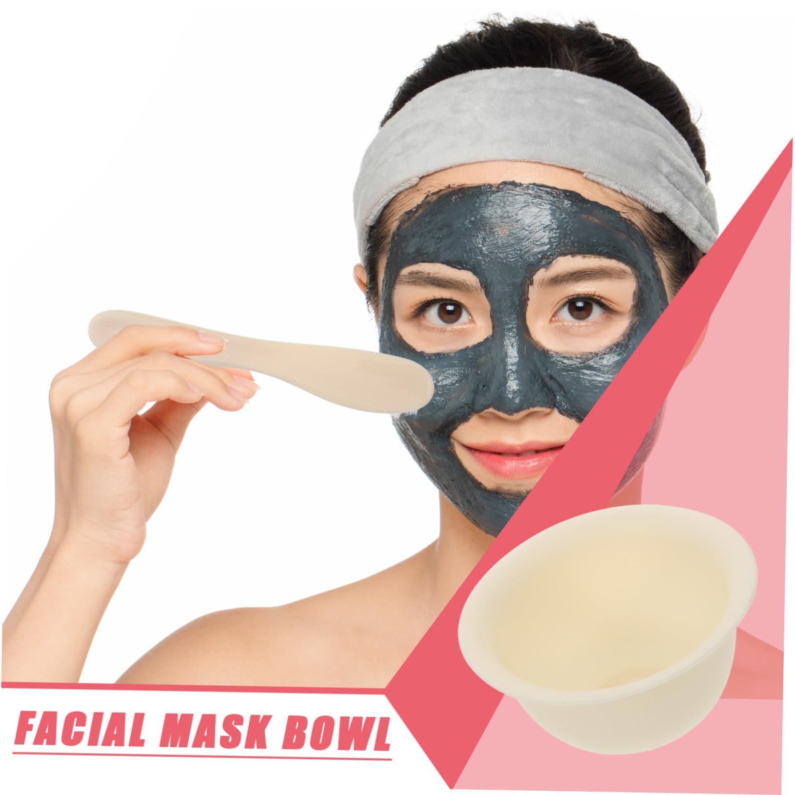 2-Piece Silicone Mask Bowl Set with Applicator - DIY Facial Mask Mixing Bowls for Salon & Home Use | Easy Mix & Apply Cream Masks | Perfect for Spa Days, At-Home Skincare Routines & Professional Treatments
