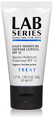 Lab Series Daily Moisture Defense Lotion SPF 15, 1.7 oz Travel Size - TSA Approved Face Moisturizer for Men - Hydrating & Sun Protection - Perfect for Gym, Travel & Daily Skincare Routine