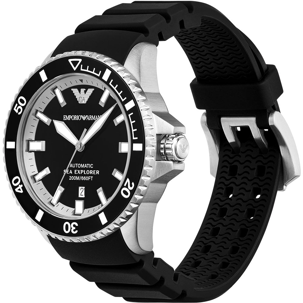 Emporio Armani Diver Pro AR60078 Automatic Men's Watch - Luxury Waterproof Dive Watch for Swimming, Snorkeling & Everyday Wear