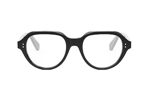 Celine THIN CL50145I 001 Shiny Black Geometric Men's Eyeglasses - Premium Designer Glasses for Men, Trendy Geometric Frame, UV Protection - Perfect for Business, Casual Wear & Fashion Accessories