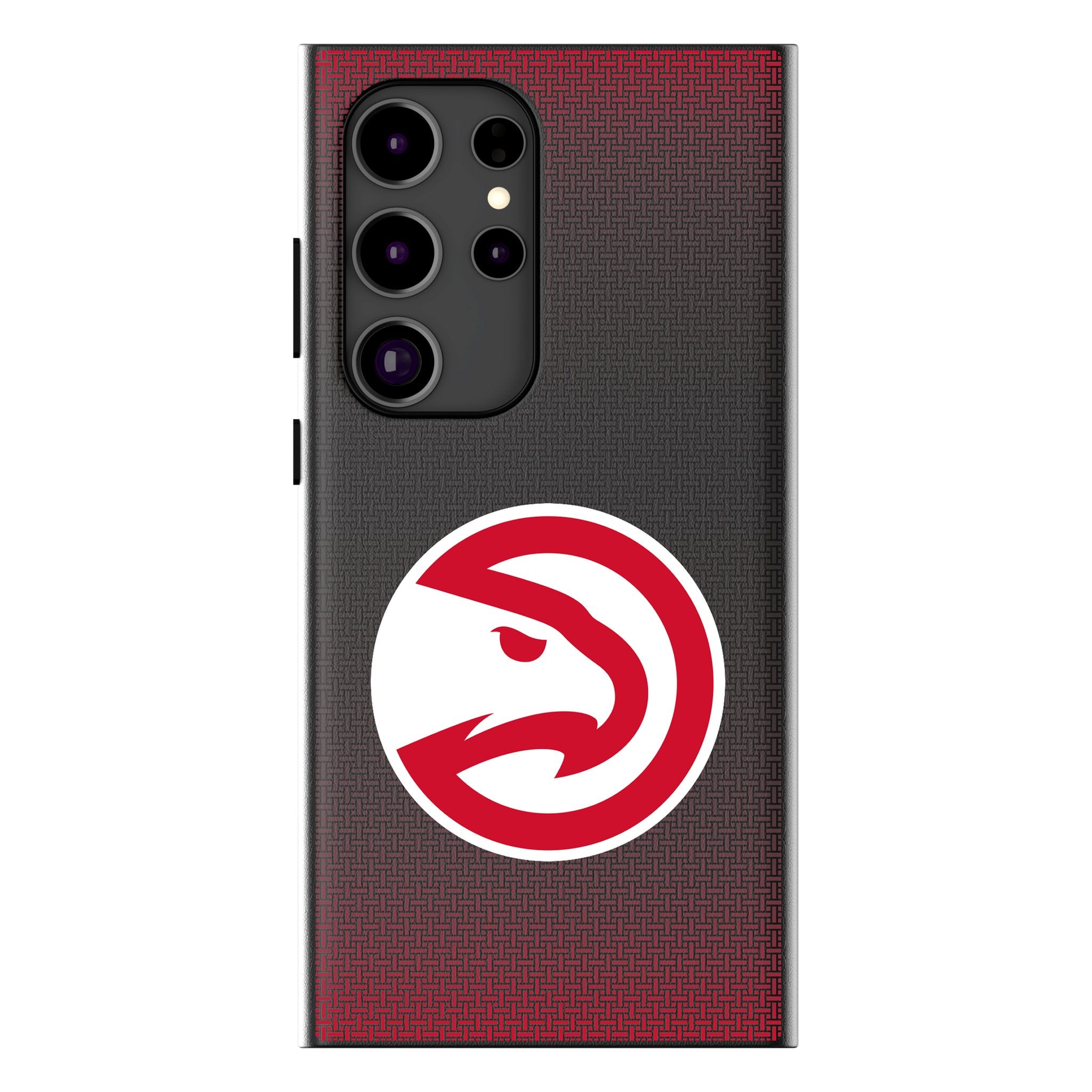 Atlanta Hawks Linen MagSafe Compatible Phone Case for Samsung Galaxy S23/S22/S21 - Durable Protective Cover for Everyday Use & Sports Fans