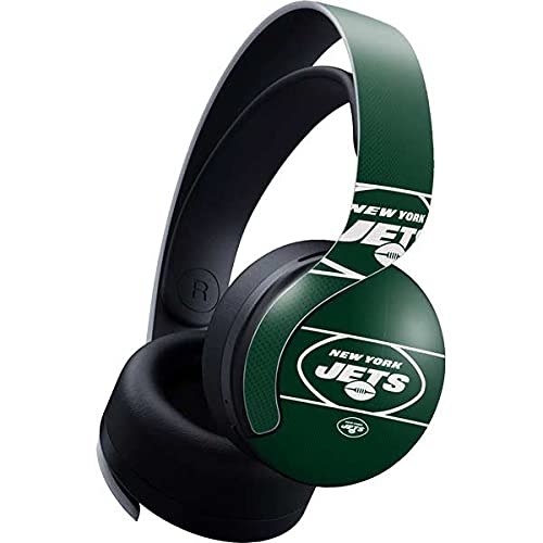 Officially Licensed NFL New York Jets Zone Block Gaming Skin Decal for PS5 Pulse 3D Wireless Headset - Custom Protective Cover for Gaming Sessions & Travel