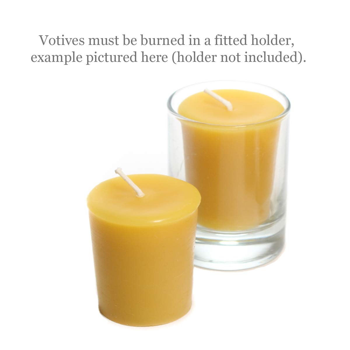 Bluecorn 100% Pure Beeswax Votive Candles - 36 Pack Natural Yellow Beeswax Candles | Long Lasting 12+ Hour Burn | Handmade in USA | Soy & Paraffin Free | Perfect for Home Decor, Weddings, Spa Relaxation & Aromatherapy