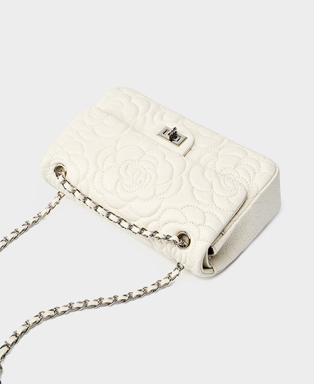 Timeless Lambskin Quilted Crossbody Bag for Women - Luxury Leather Handbag with Chain Strap, Perfect for Date Night, Office & Evening Events