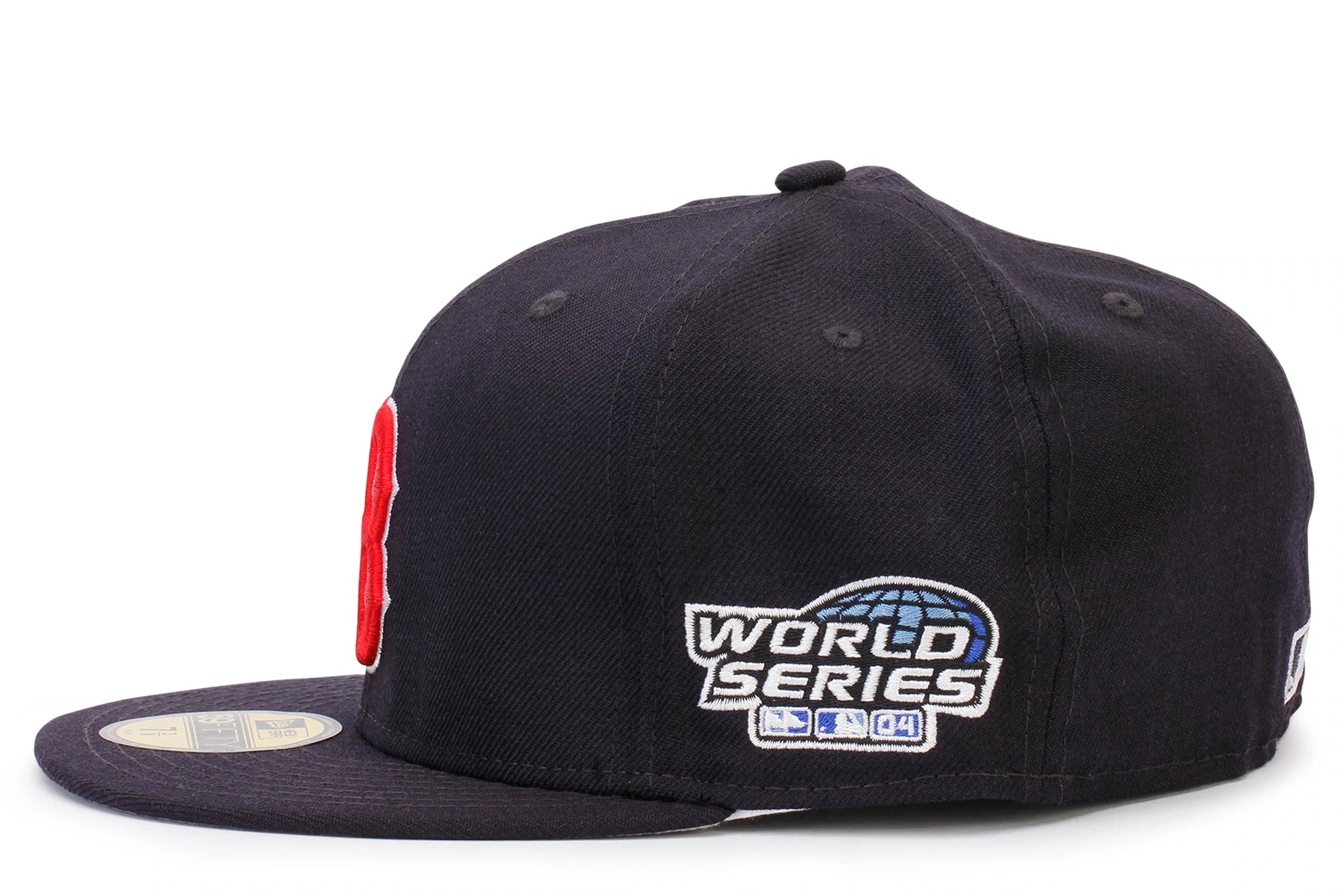 Boston Red Sox 2004 World Series Fitted Hat - Official MLB Baseball Cap for Men & Women - Perfect for Baseball Games, Sports Events & Casual Wear