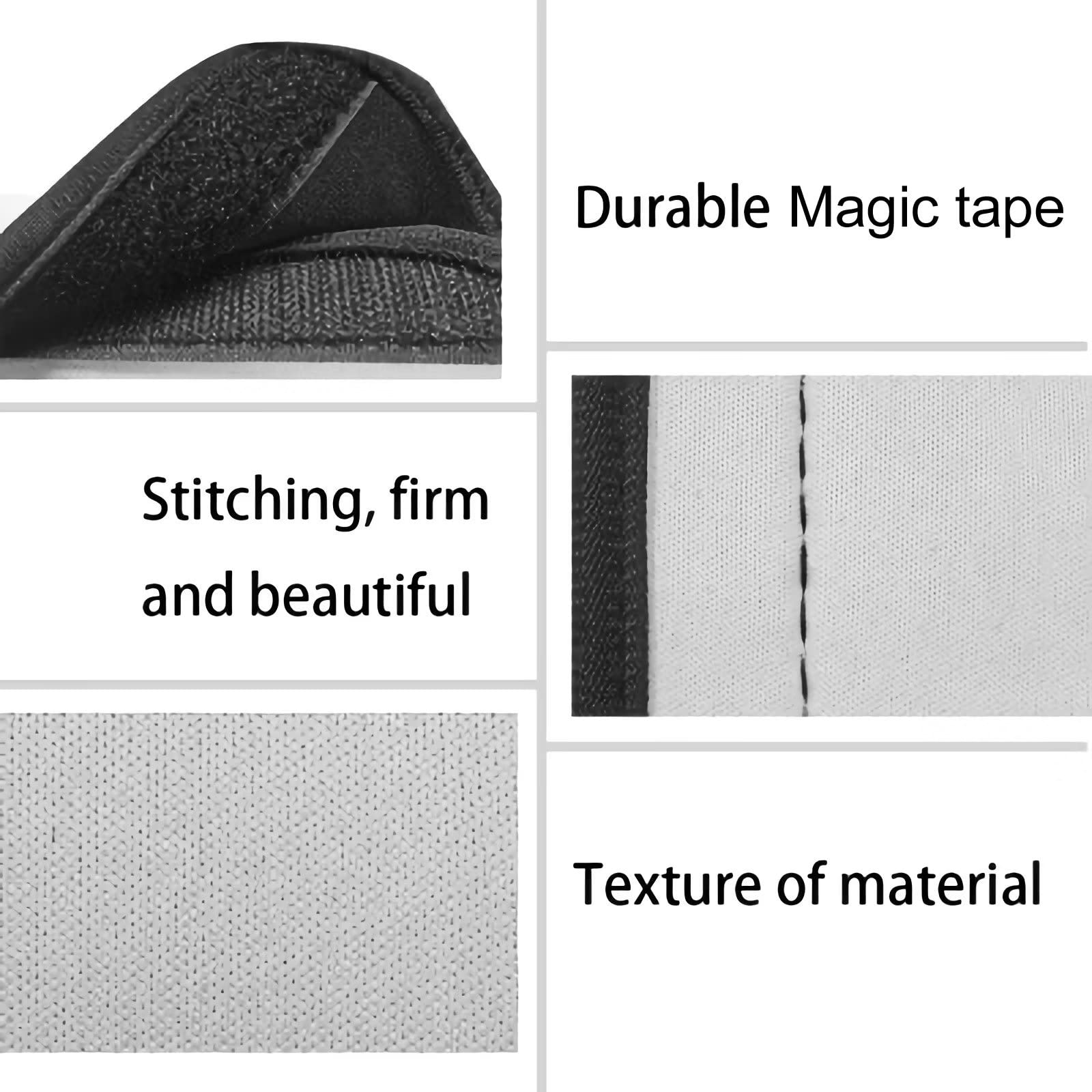 6-Pack Washable Non-Slip Refrigerator & Oven Door Handle Covers - Anti-Smudge, Stain-Resistant Kitchen Appliance Protectors (White with Lemon Leaf Pattern) - Perfect for Keeping Handles Clean in Homes, Restaurants, and Commercial Kitchens