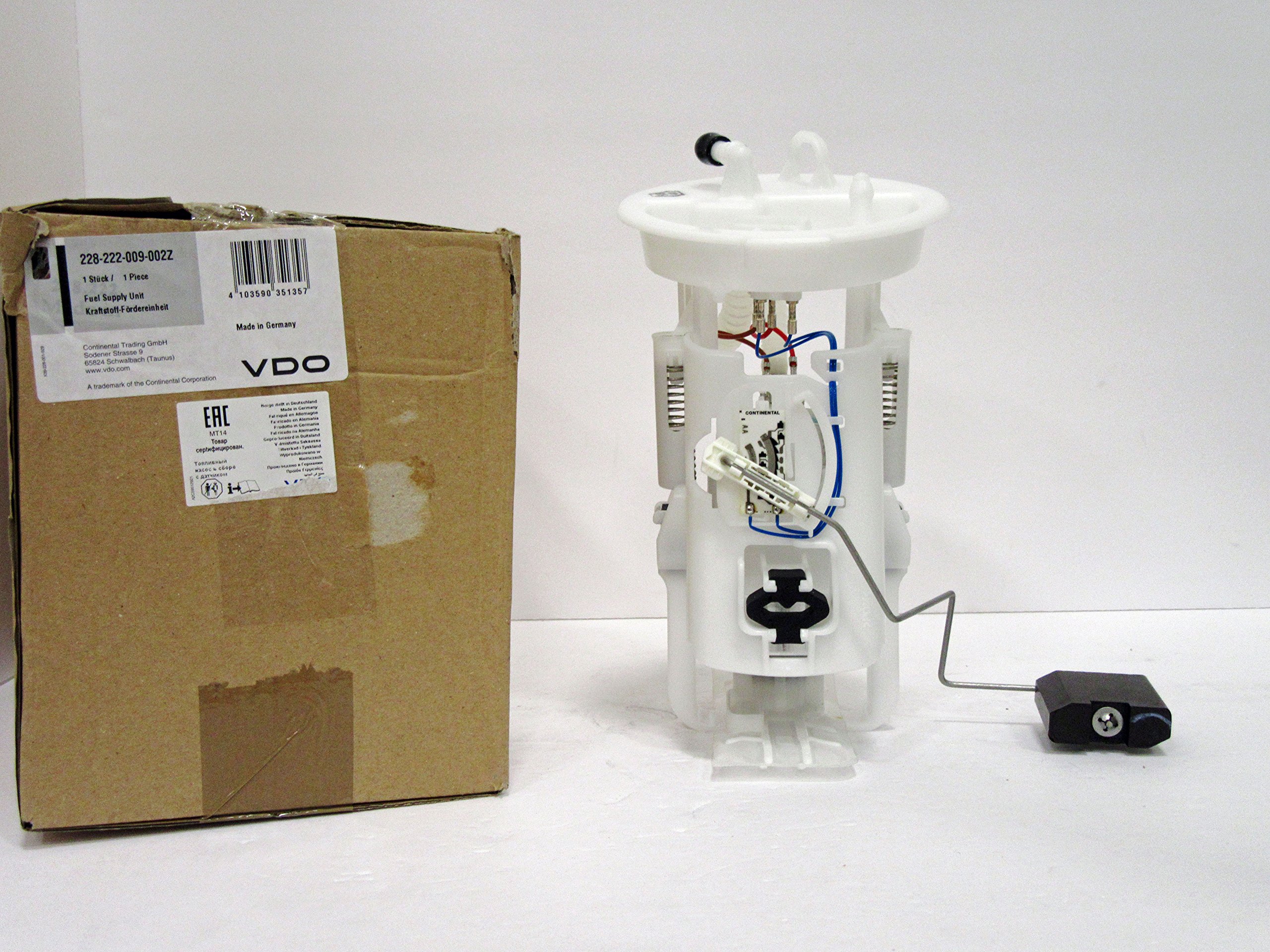 VDO 228222009002Z Electric Fuel Pump Replacement - High Performance Fuel Pump for Cars, Trucks & SUVs - Perfect for Engine Repair & Maintenance