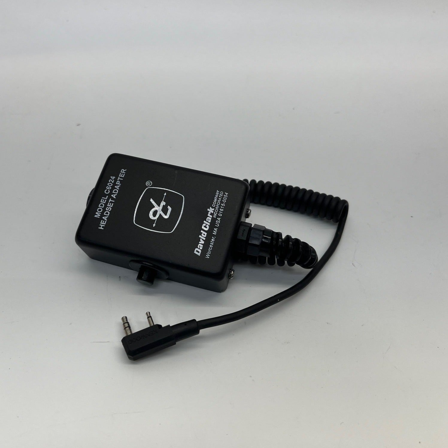 David Clark C6024 Aviation Headset Adapter - 6-Pin to Dual Plug Converter for Pilot Headsets | Compatible with Military & Commercial Aircraft Communication Systems | Perfect for Flight Training, Cockpit Use & Air Traffic Control