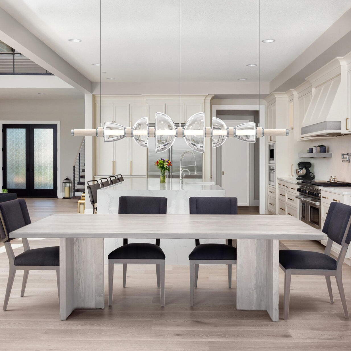 Aurora Luminosity Pendant Lamp - Modern Nordic Style LED Hanging Light for Bedroom, Living Room, Dining Room & Kitchen Decor
